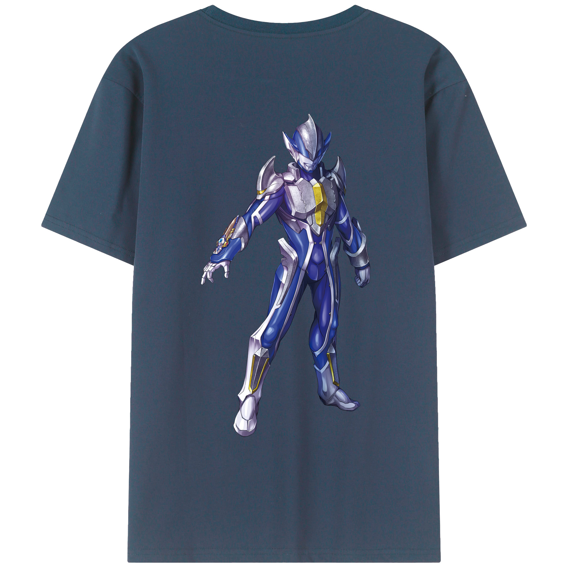 （画像用） ウルトラマン Ultraman 綿100％ メンズ半袖Tシャツ（バックプリント） 通気性