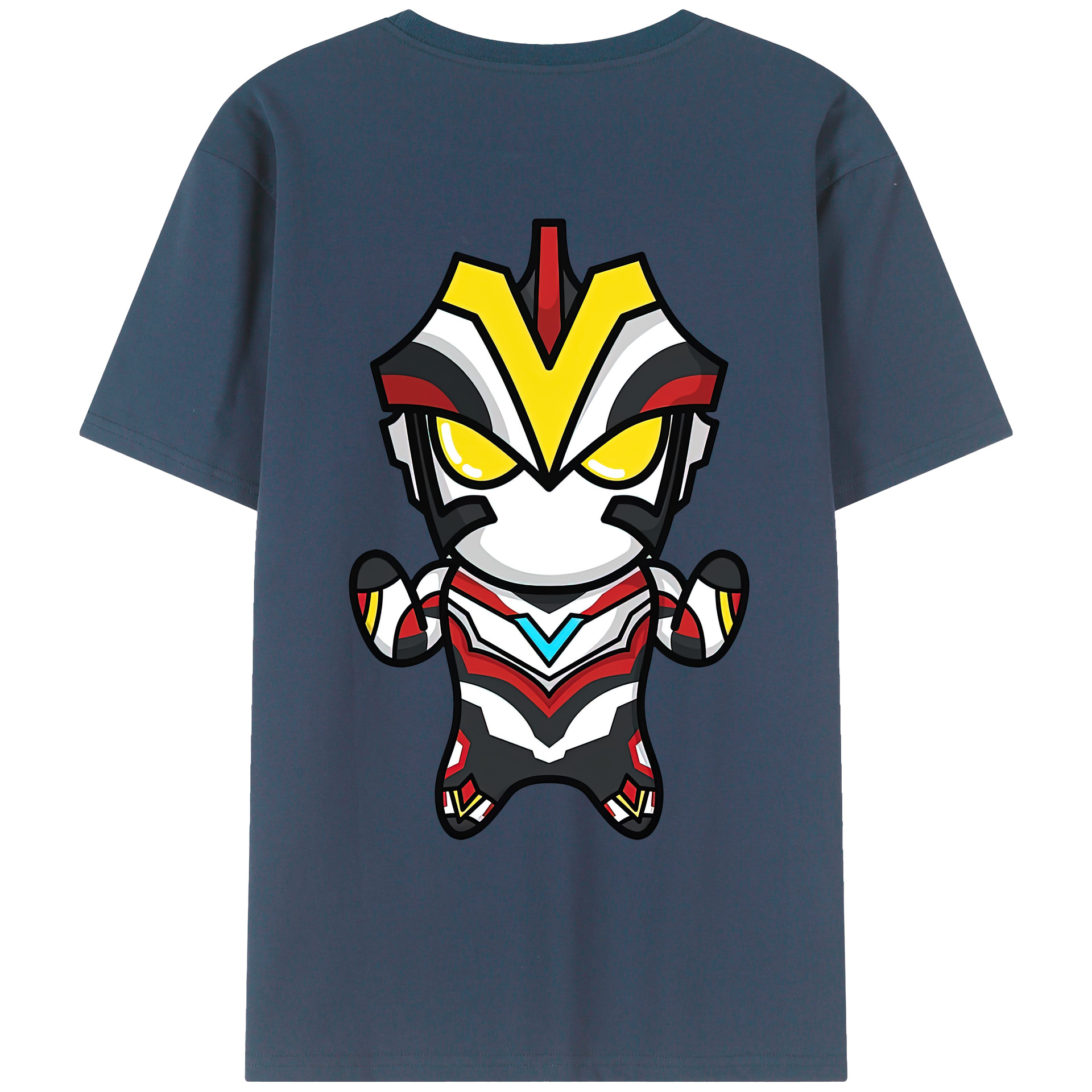 （画像用） ウルトラマン Ultraman 綿100％ メンズ半袖Tシャツ（バックプリント） 通気性
