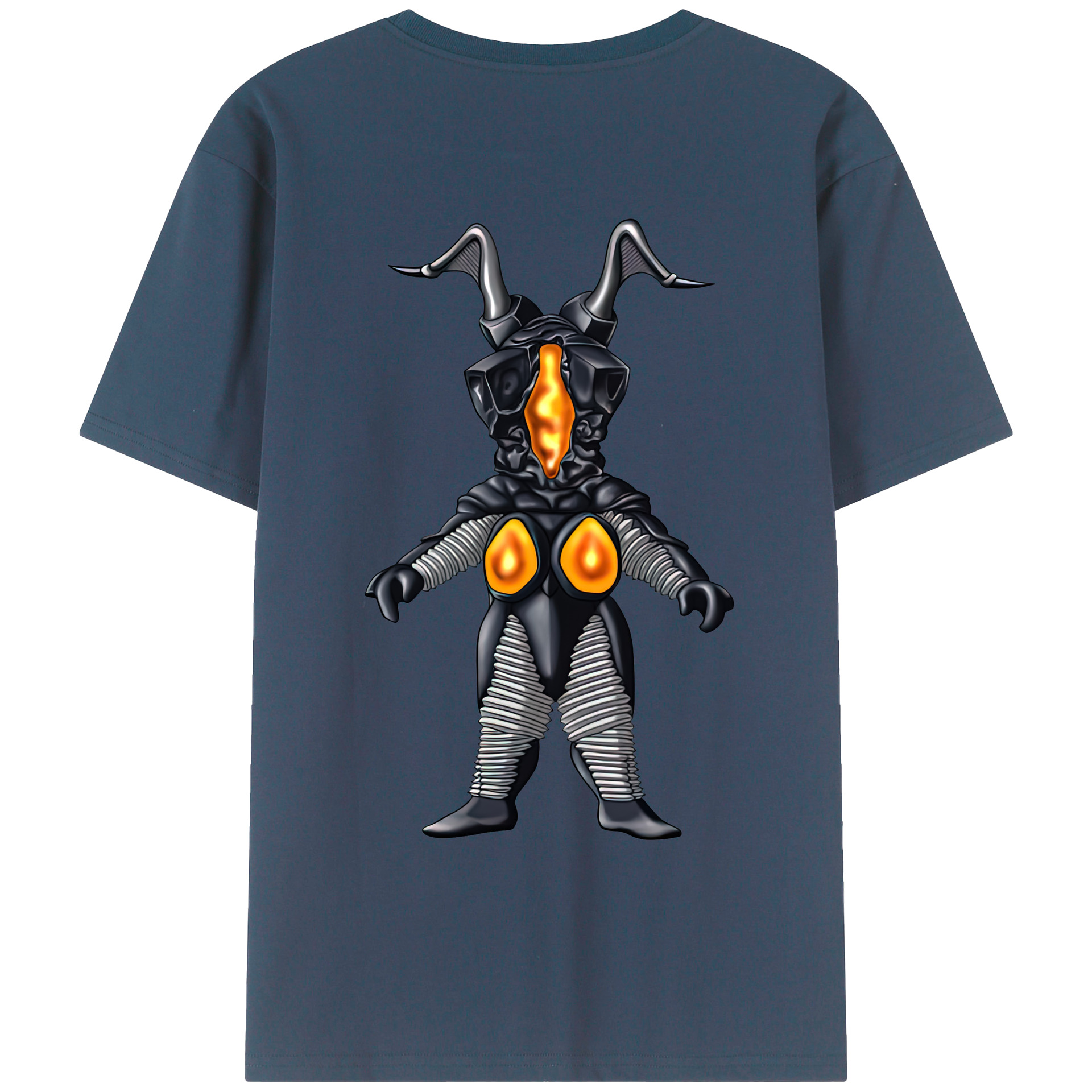 （画像用） ウルトラマン Ultraman 綿100％ メンズ半袖Tシャツ（バックプリント） 通気性