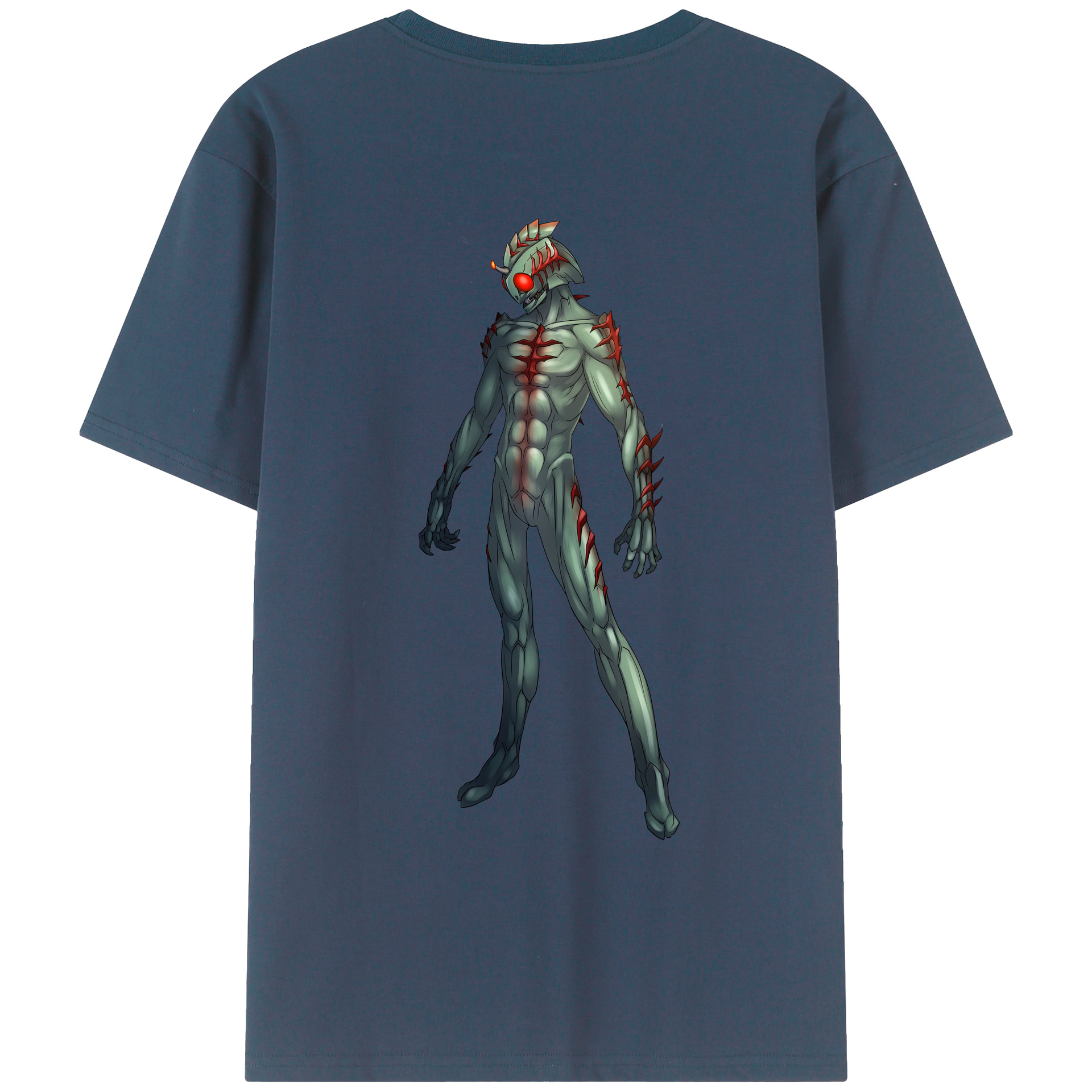 （画像用） ウルトラマン Ultraman 綿100％ メンズ半袖Tシャツ（バックプリント） 通気性