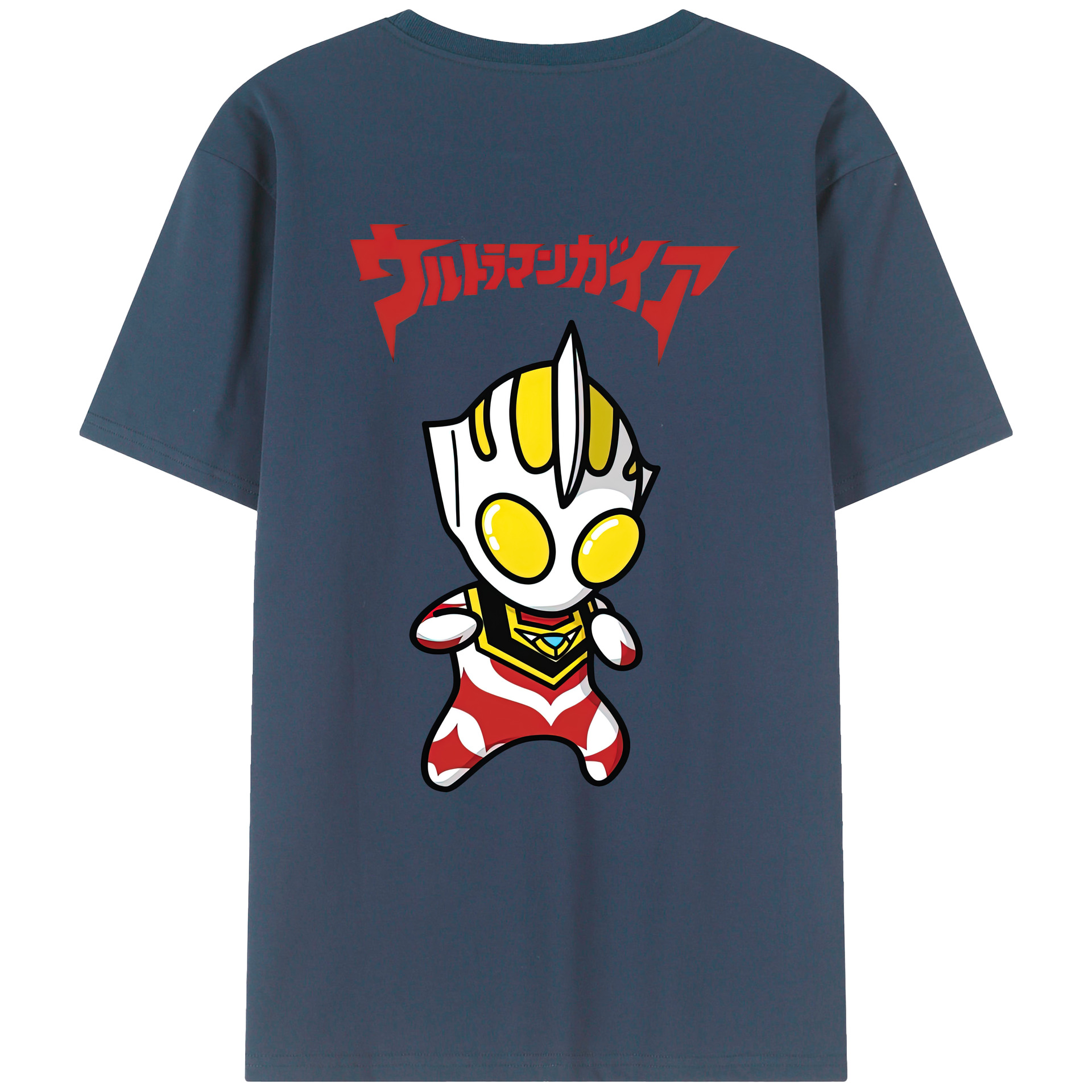（画像用） ウルトラマン Ultraman 綿100％ メンズ半袖Tシャツ（バックプリント） 通気性