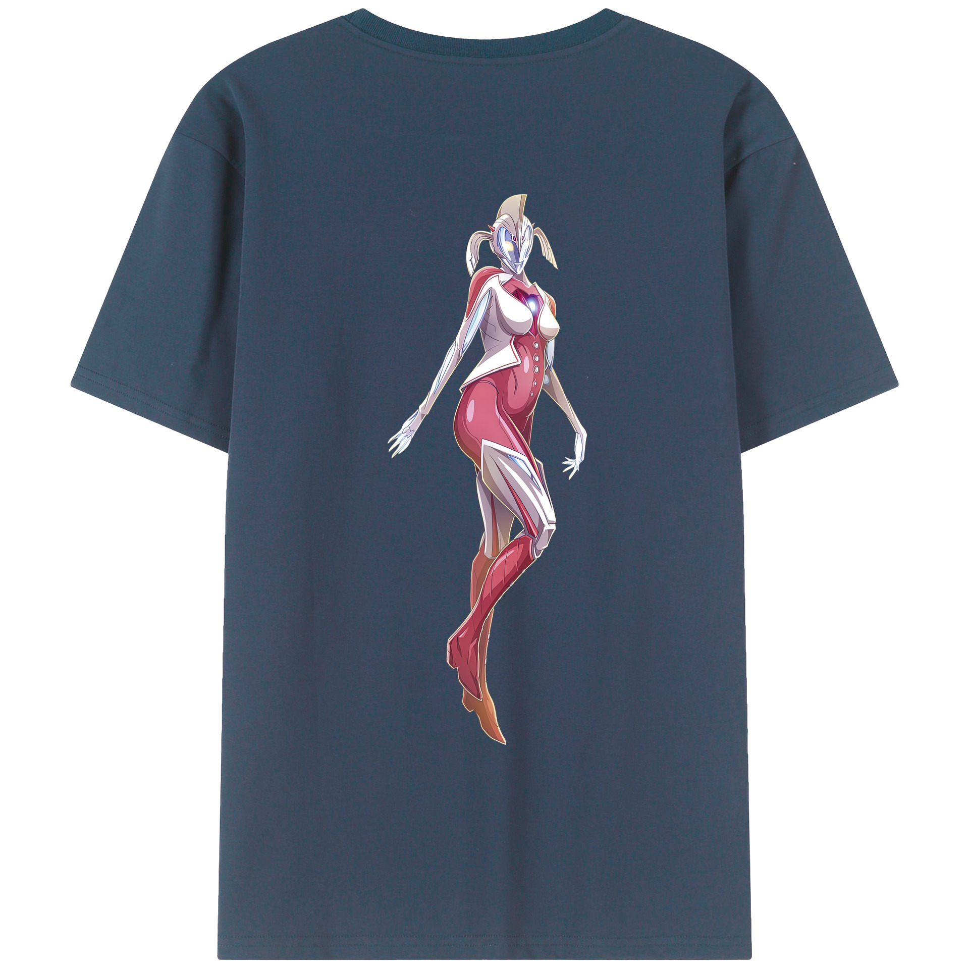 （画像用） ウルトラマン Ultraman 綿100％ メンズ半袖Tシャツ（バックプリント） 通気性