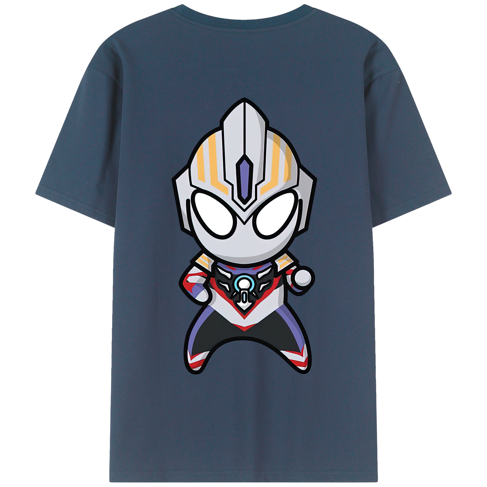 （画像用） ウルトラマン Ultraman 綿100％ メンズ半袖Tシャツ（バックプリント） 通気性