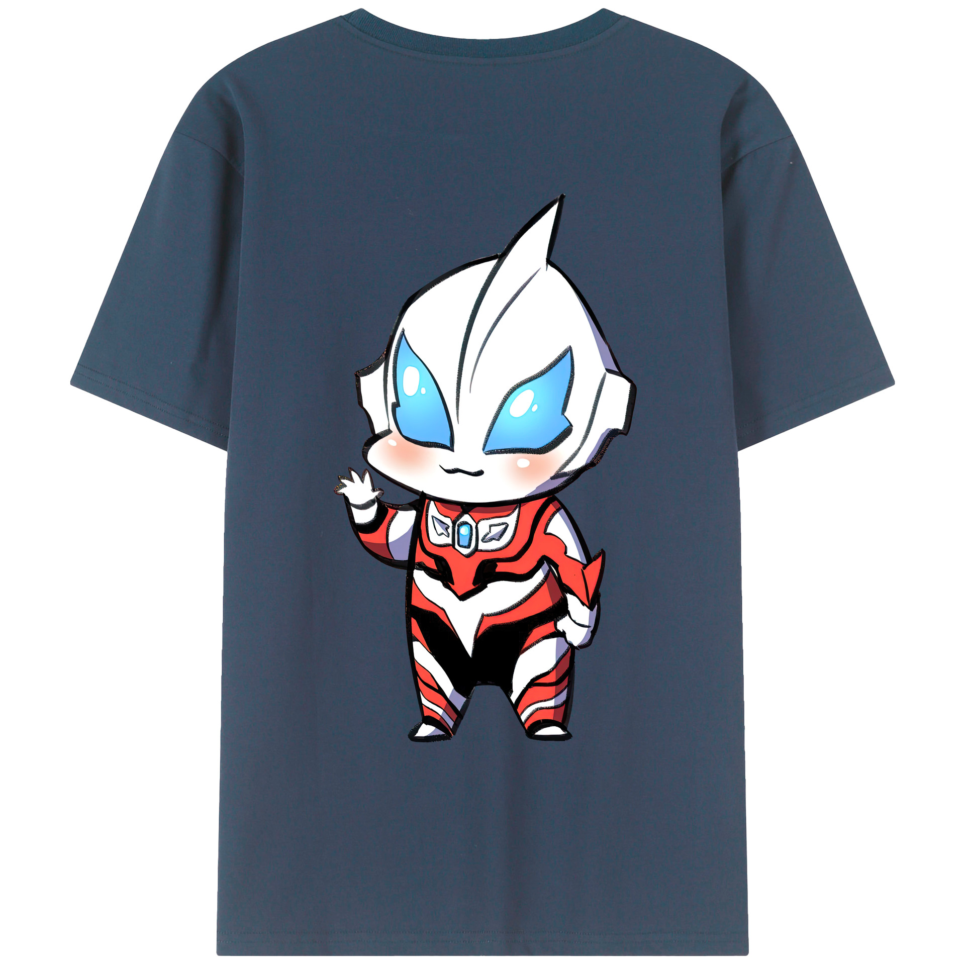 （画像用） ウルトラマン Ultraman 綿100％ メンズ半袖Tシャツ（バックプリント） 通気性