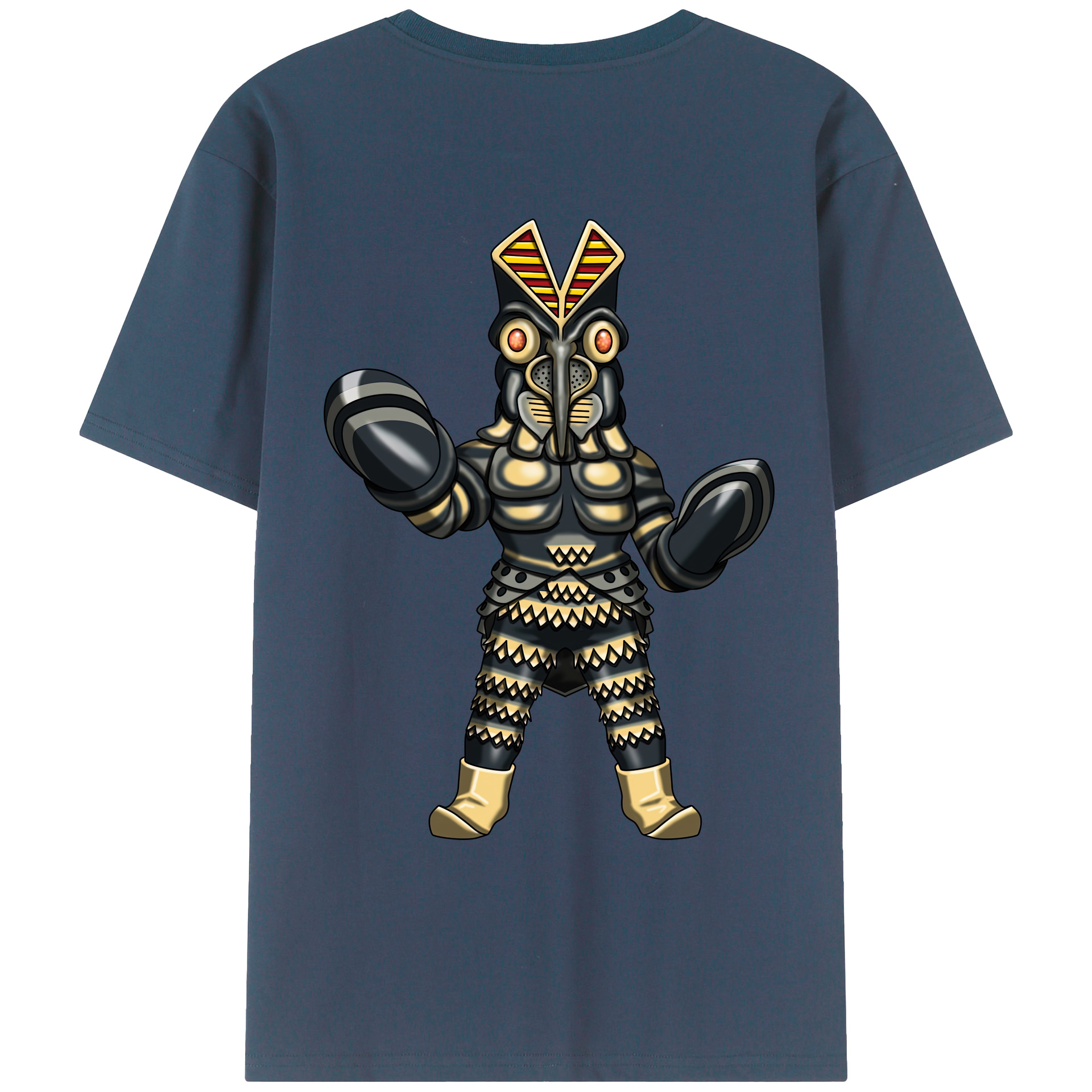 （画像用） ウルトラマン Ultraman 綿100％ メンズ半袖Tシャツ（バックプリント） 通気性