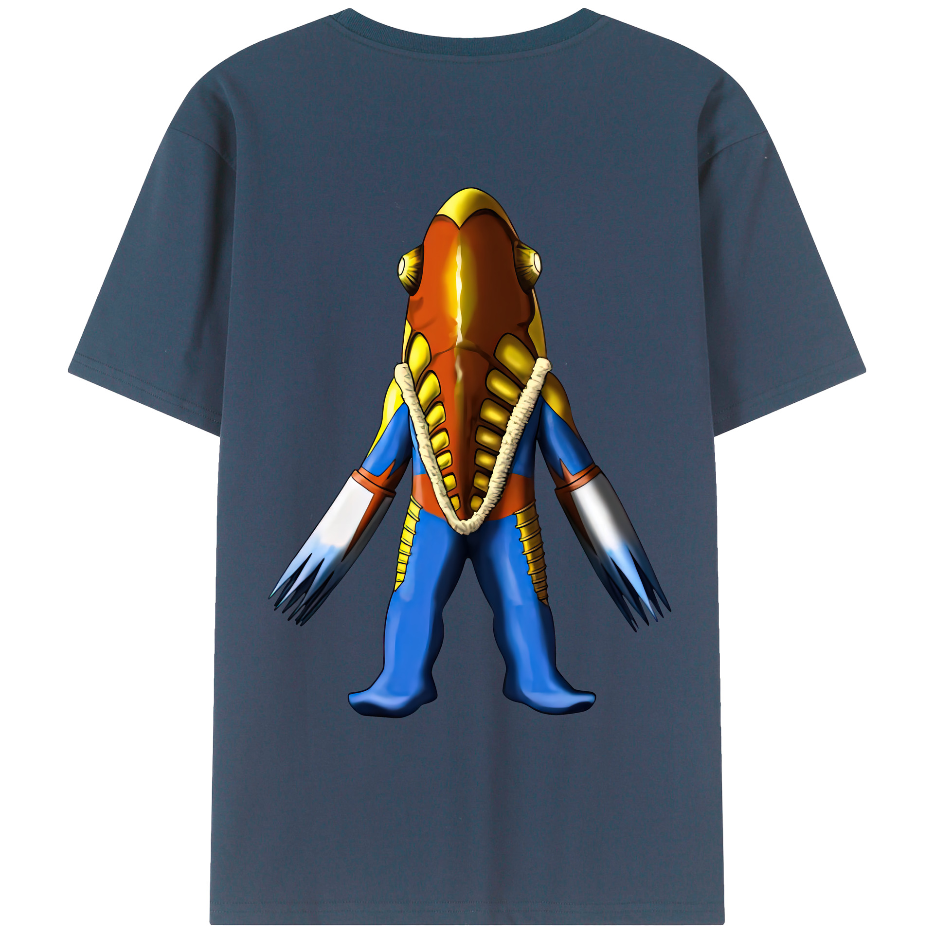 （画像用） ウルトラマン Ultraman 綿100％ メンズ半袖Tシャツ（バックプリント） 通気性