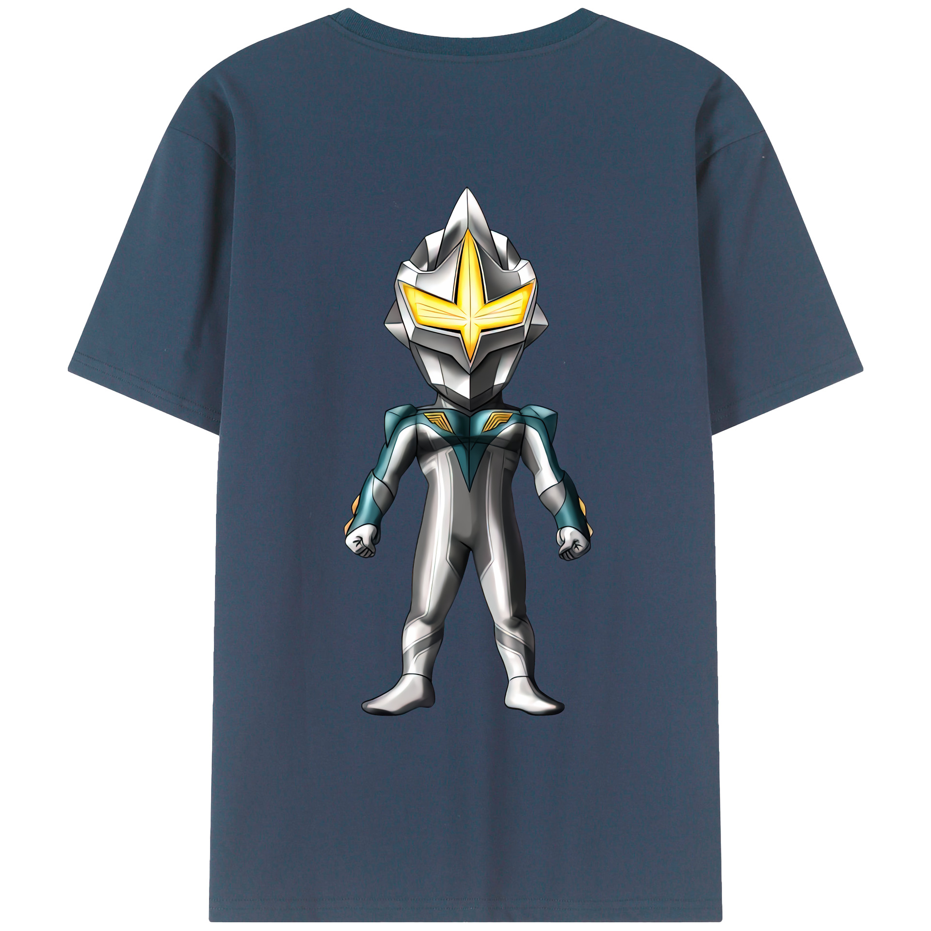 （画像用） ウルトラマン Ultraman 綿100％ メンズ半袖Tシャツ（バックプリント） 通気性