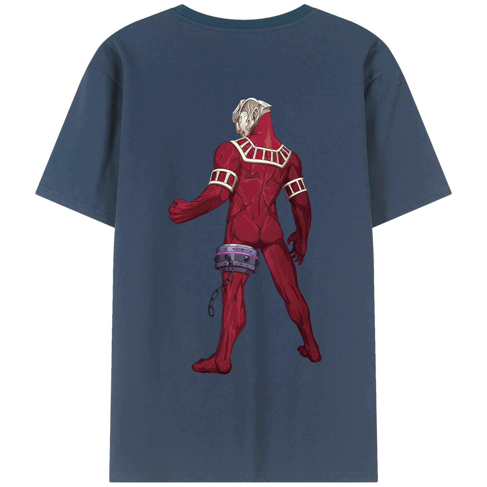 （画像用） ウルトラマン Ultraman 綿100％ メンズ半袖Tシャツ（バックプリント） 通気性