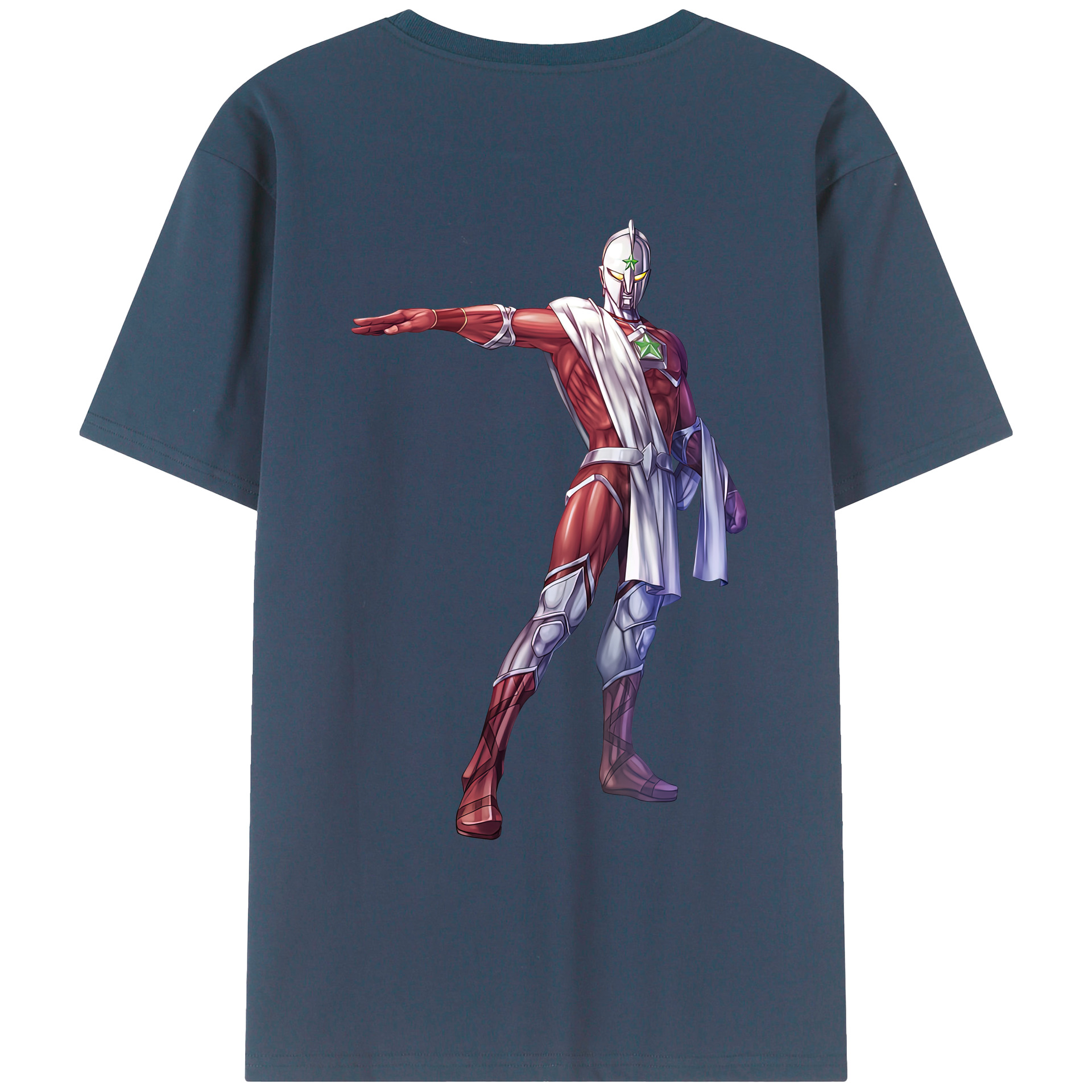 （画像用） ウルトラマン Ultraman 綿100％ メンズ半袖Tシャツ（バックプリント） 通気性