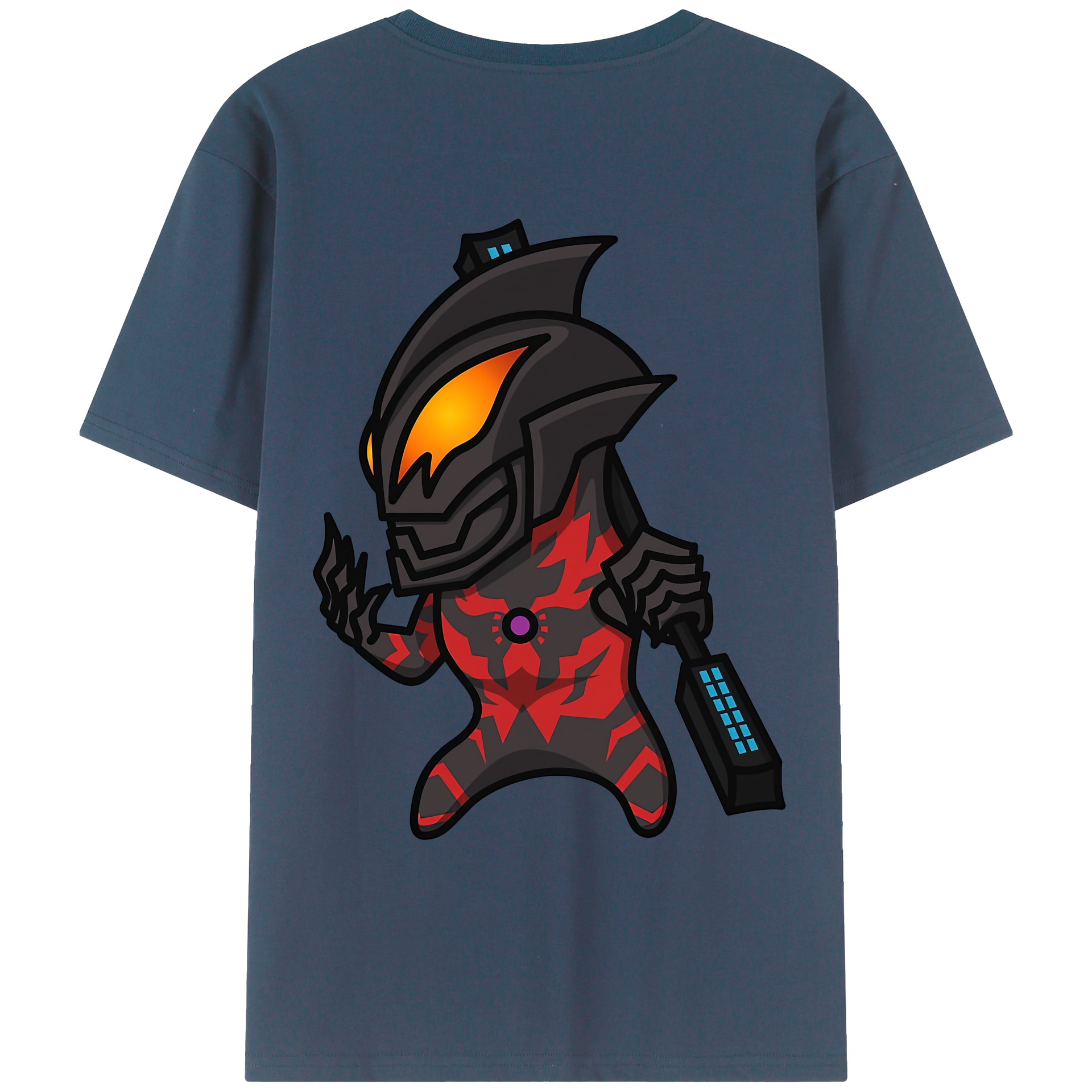 （画像用） ウルトラマン Ultraman 綿100％ メンズ半袖Tシャツ（バックプリント） 通気性