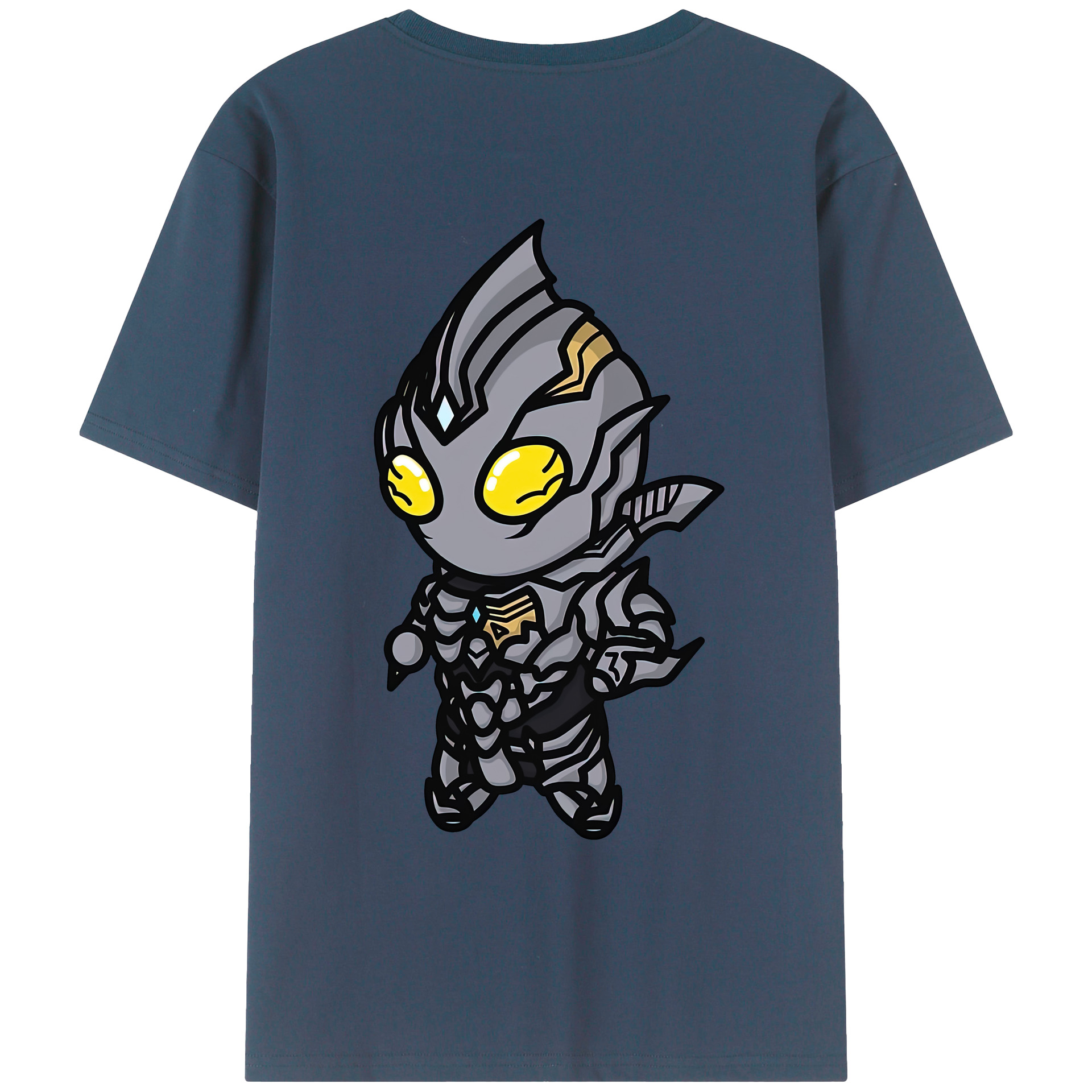 （画像用） ウルトラマン Ultraman 綿100％ メンズ半袖Tシャツ（バックプリント） 通気性