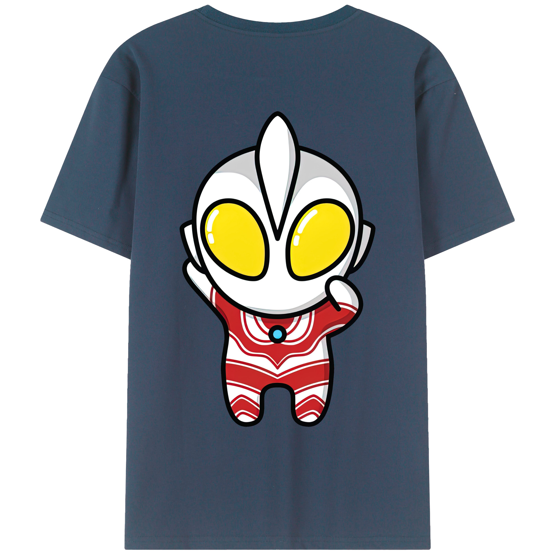 （画像用） ウルトラマン Ultraman 綿100％ メンズ半袖Tシャツ（バックプリント） 通気性