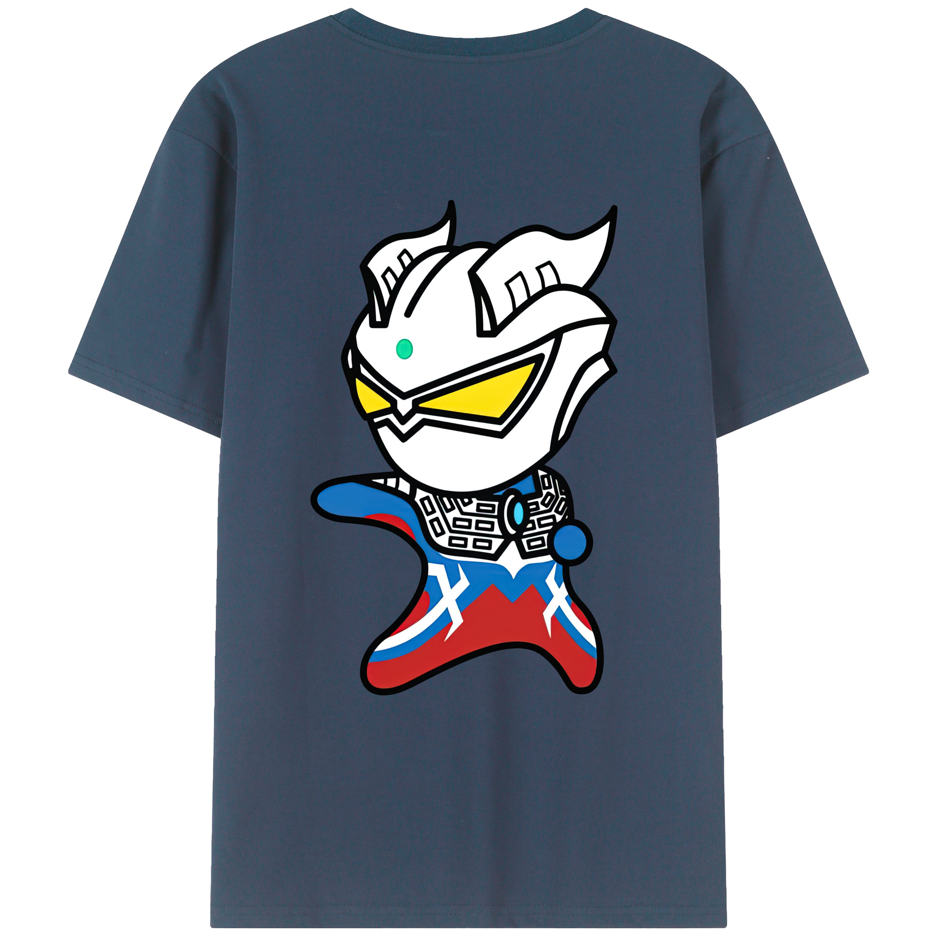 （画像用） ウルトラマン Ultraman 綿100％ メンズ半袖Tシャツ（バックプリント） 通気性
