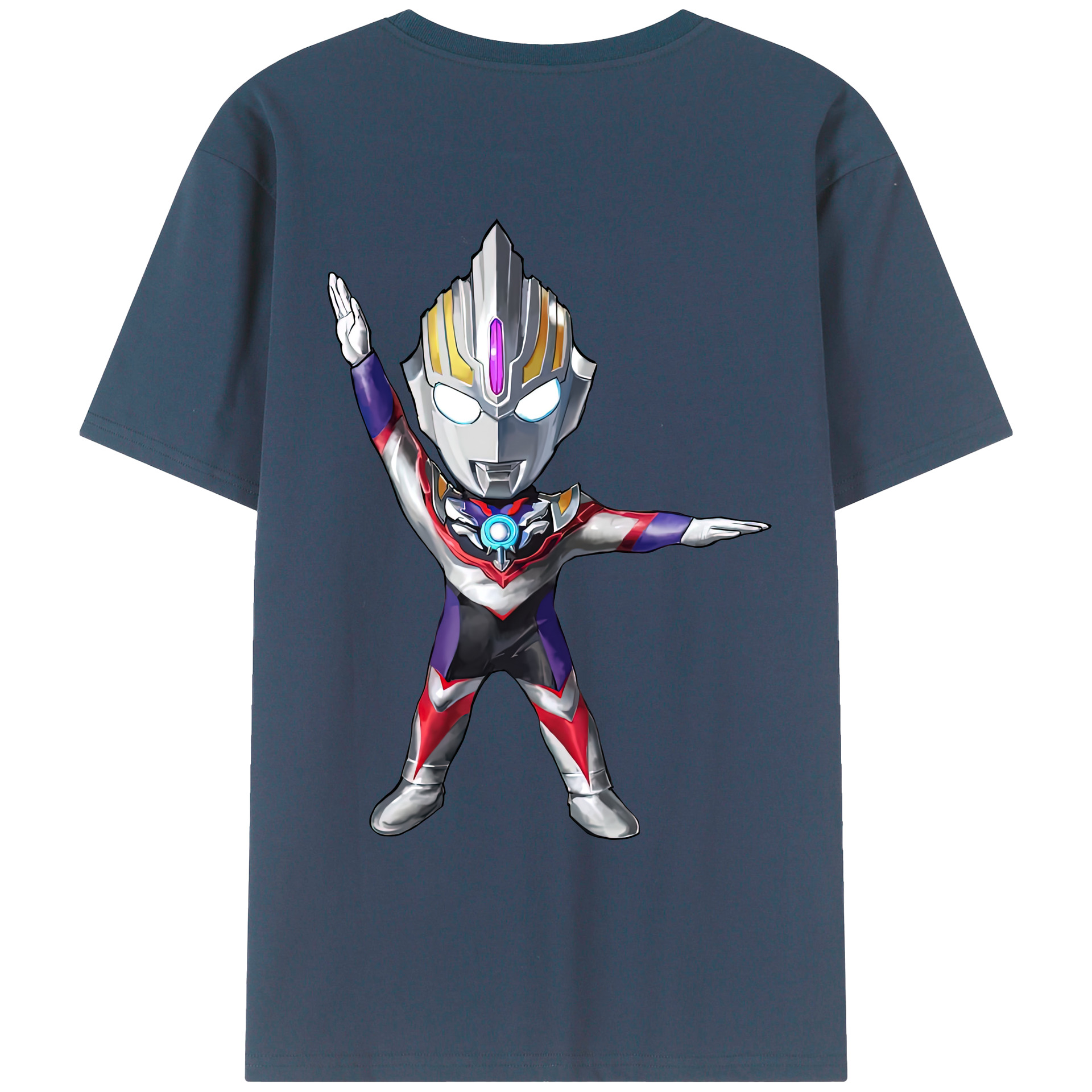 （画像用） ウルトラマン Ultraman 綿100％ メンズ半袖Tシャツ（バックプリント） 通気性