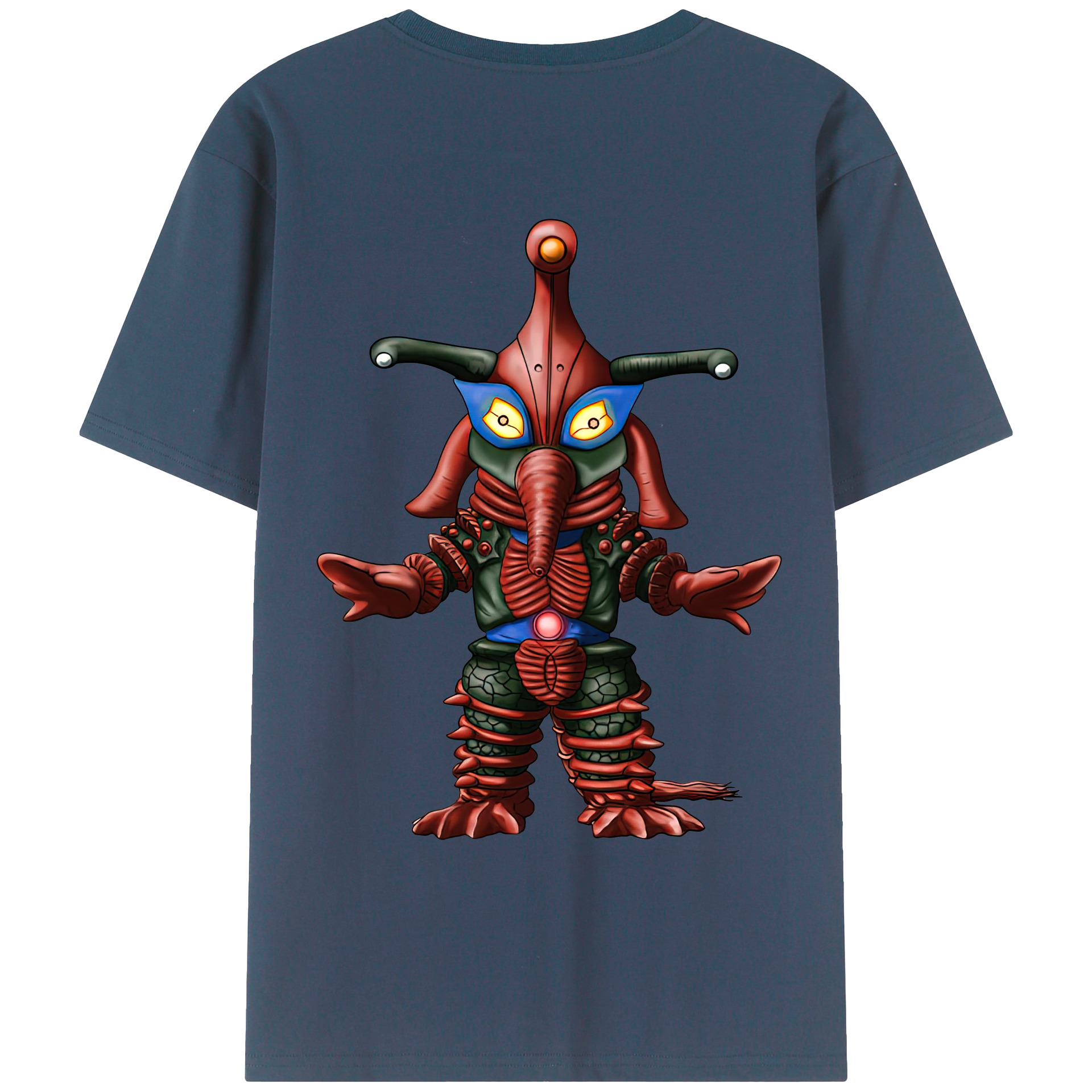 （画像用） ウルトラマン Ultraman 綿100％ メンズ半袖Tシャツ（バックプリント） 通気性