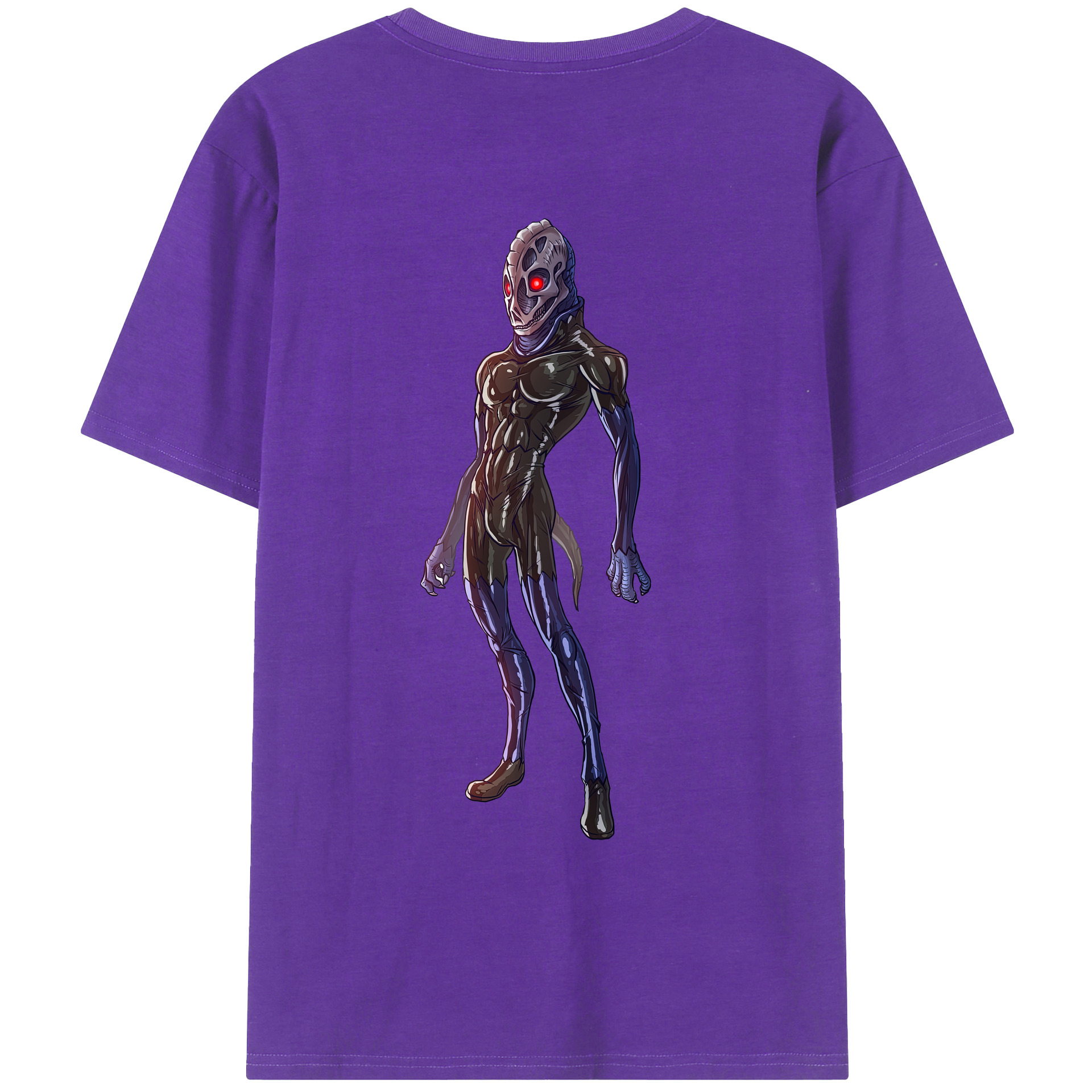 （画像用） ウルトラマン Ultraman 綿100％ メンズ半袖Tシャツ（バックプリント） 通気性