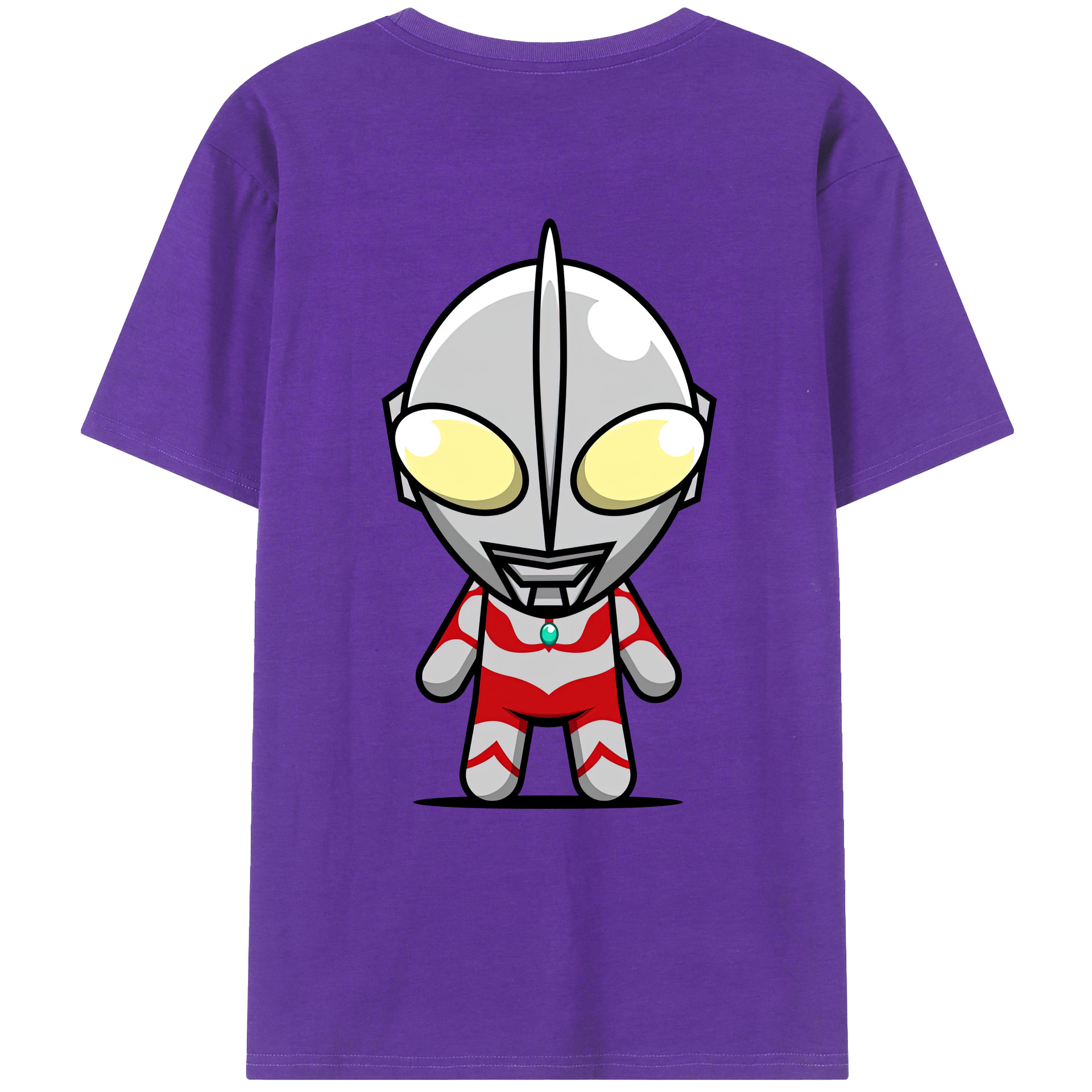 （画像用） ウルトラマン Ultraman 綿100％ メンズ半袖Tシャツ（バックプリント） 通気性