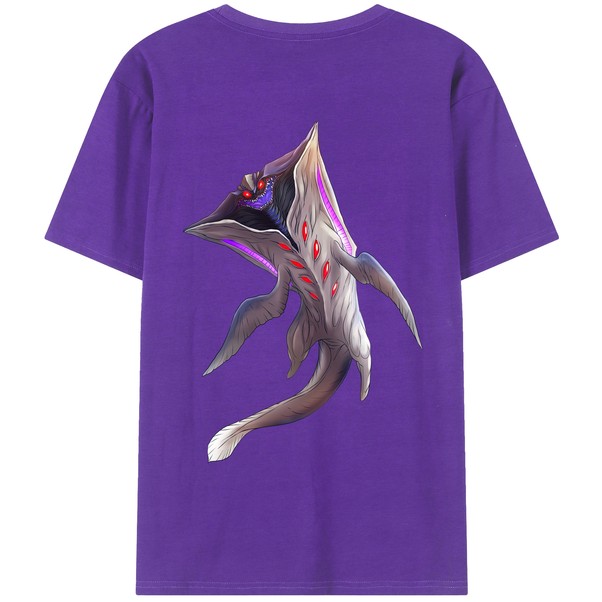 （画像用） ウルトラマン Ultraman 綿100％ メンズ半袖Tシャツ（バックプリント） 通気性