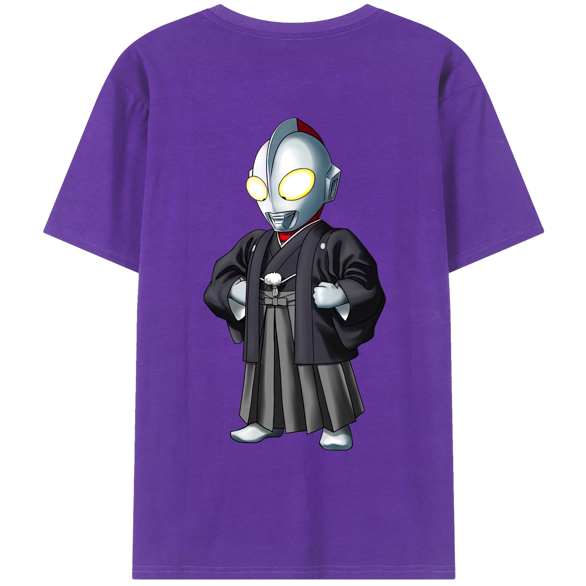 （画像用） ウルトラマン Ultraman 綿100％ メンズ半袖Tシャツ（バックプリント） 通気性