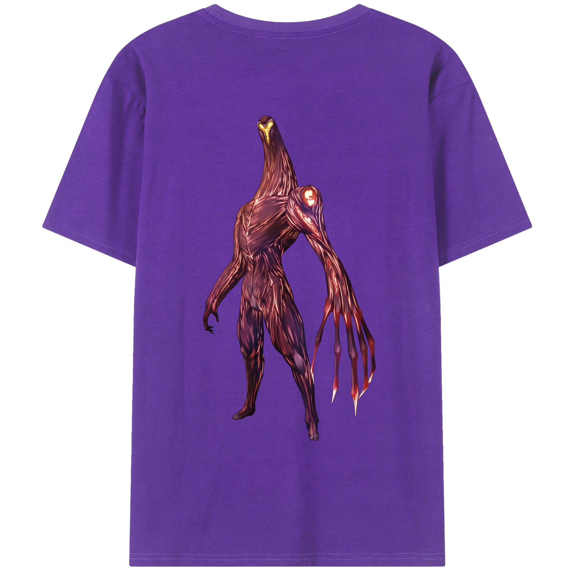 （画像用） ウルトラマン Ultraman 綿100％ メンズ半袖Tシャツ（バックプリント） 通気性