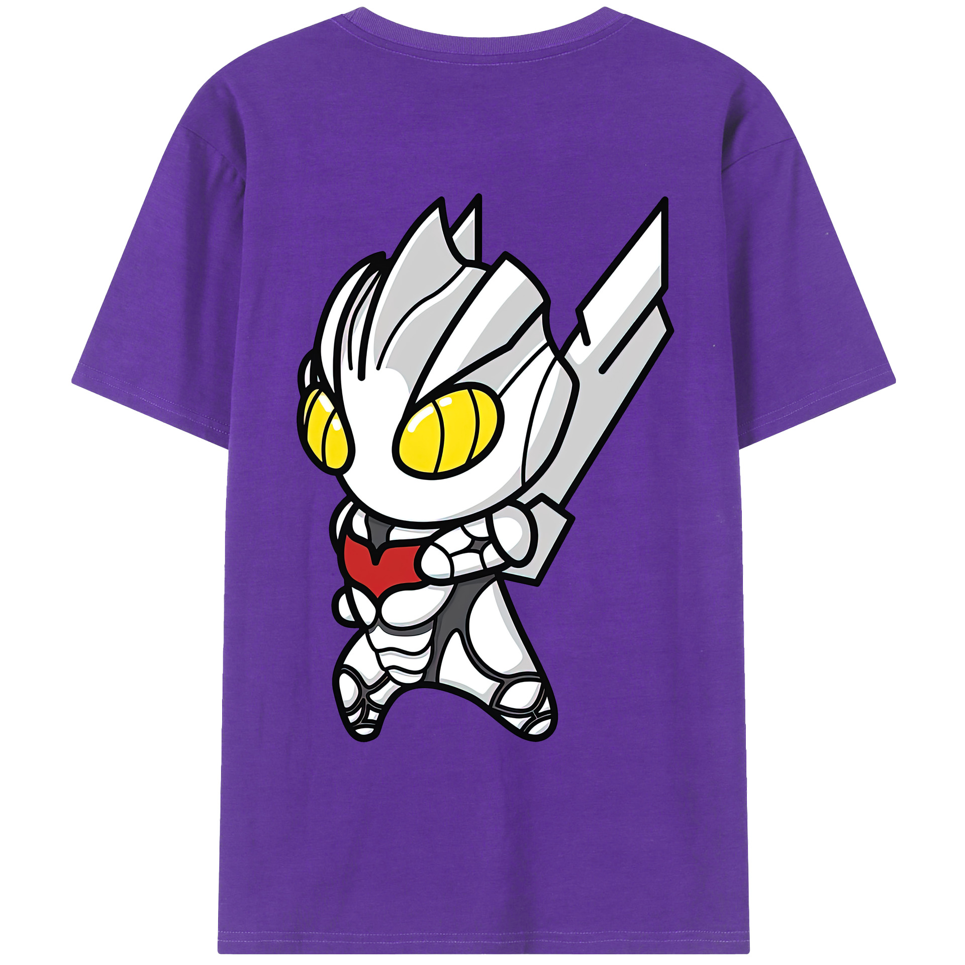 （画像用） ウルトラマン Ultraman 綿100％ メンズ半袖Tシャツ（バックプリント） 通気性