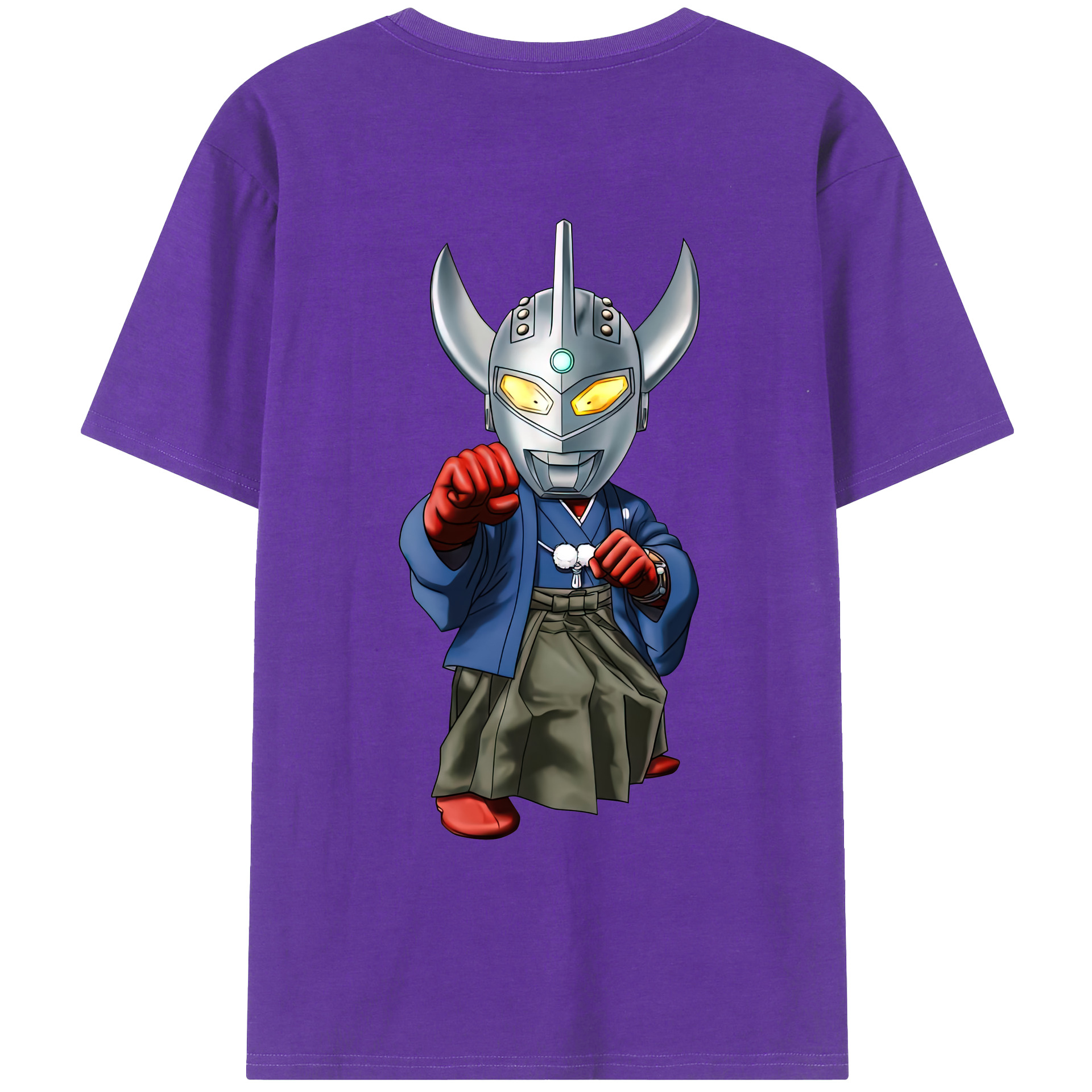（画像用） ウルトラマン Ultraman 綿100％ メンズ半袖Tシャツ（バックプリント） 通気性