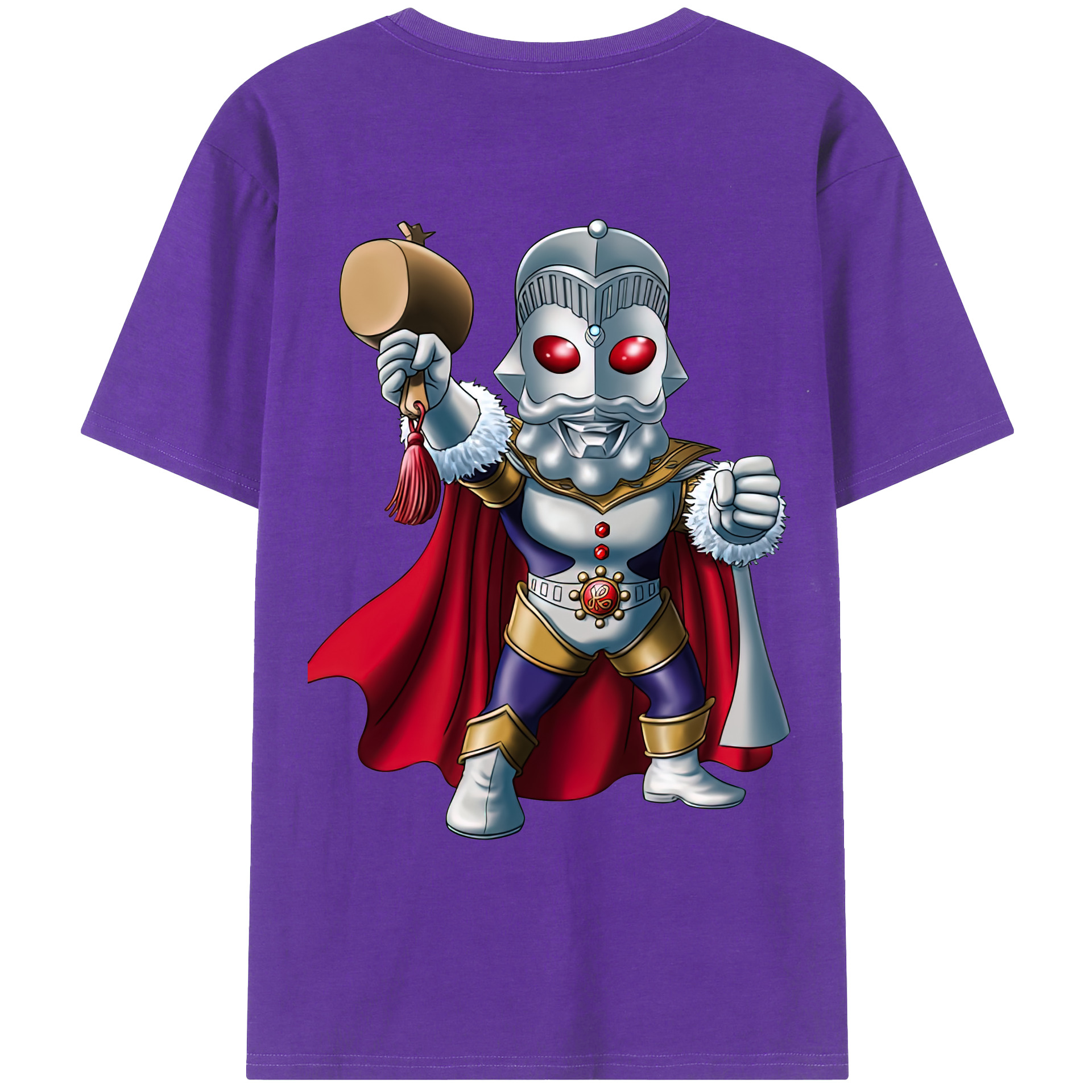 （画像用） ウルトラマン Ultraman 綿100％ メンズ半袖Tシャツ（バックプリント） 通気性