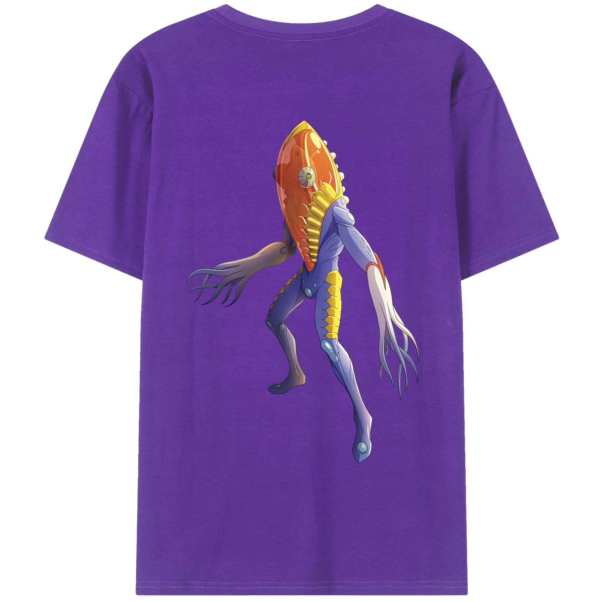 （画像用） ウルトラマン Ultraman 綿100％ メンズ半袖Tシャツ（バックプリント） 通気性