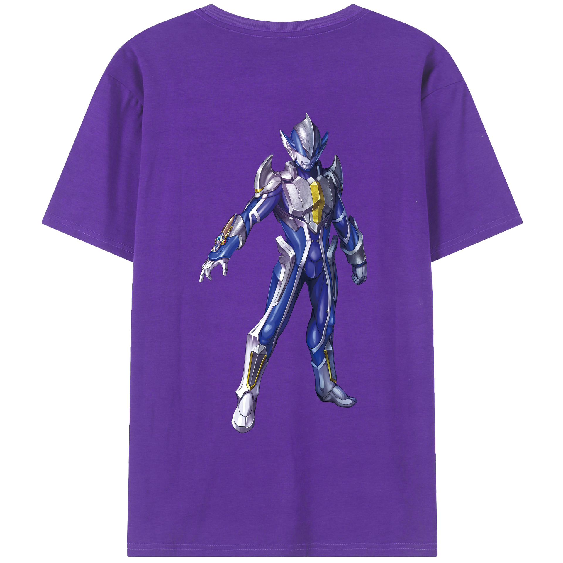 （画像用） ウルトラマン Ultraman 綿100％ メンズ半袖Tシャツ（バックプリント） 通気性