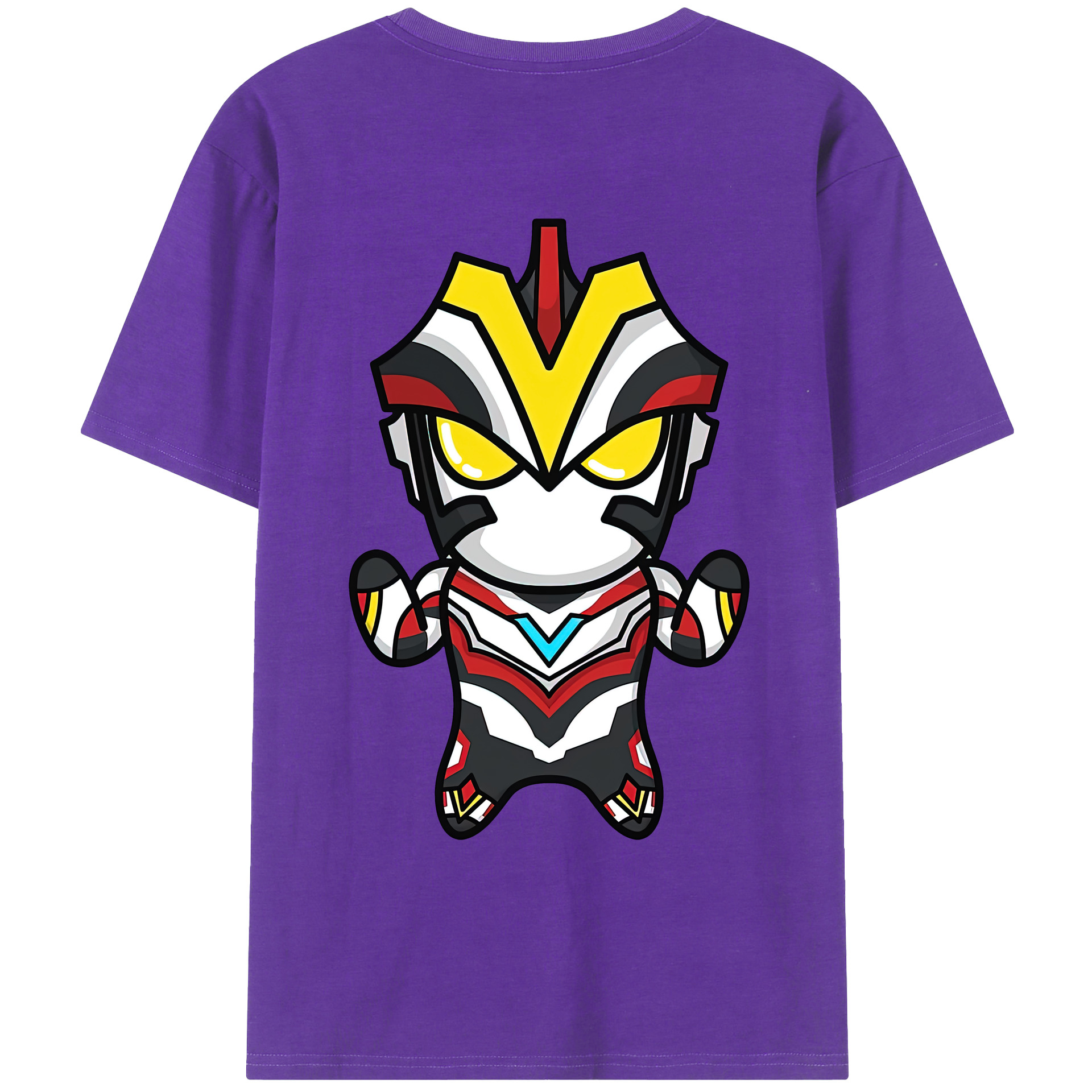（画像用） ウルトラマン Ultraman 綿100％ メンズ半袖Tシャツ（バックプリント） 通気性