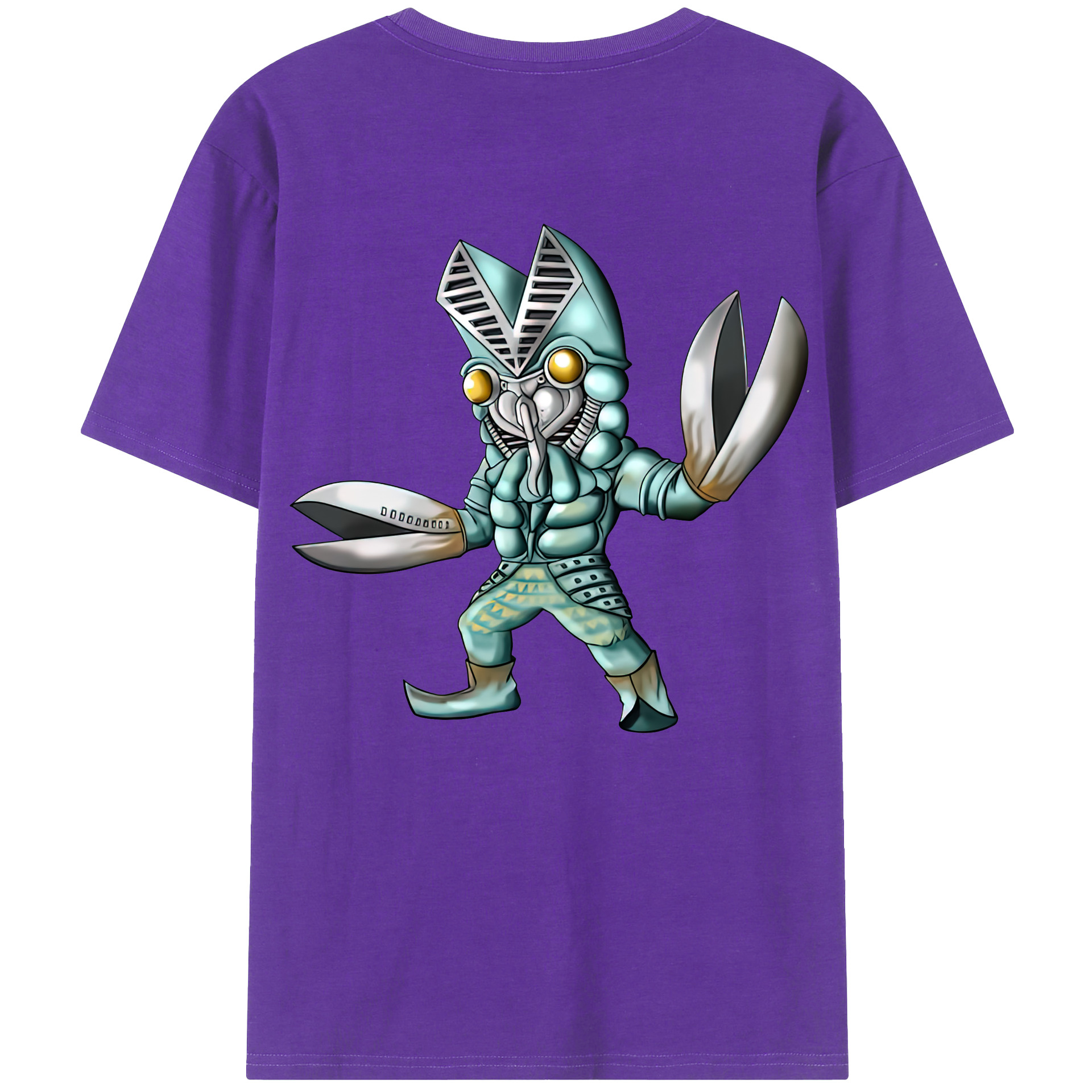 （画像用） ウルトラマン Ultraman 綿100％ メンズ半袖Tシャツ（バックプリント） 通気性