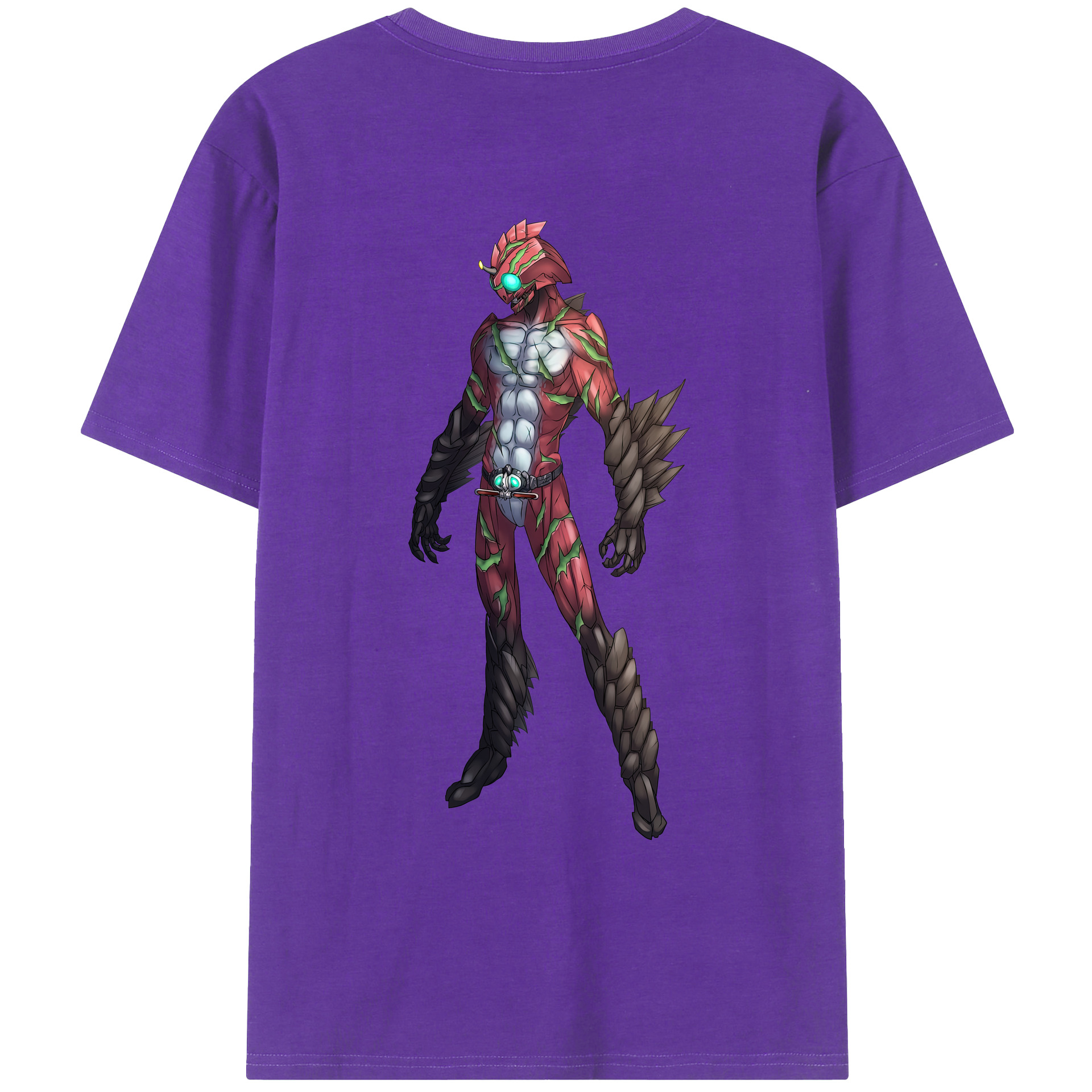 （画像用） ウルトラマン Ultraman 綿100％ メンズ半袖Tシャツ（バックプリント） 通気性