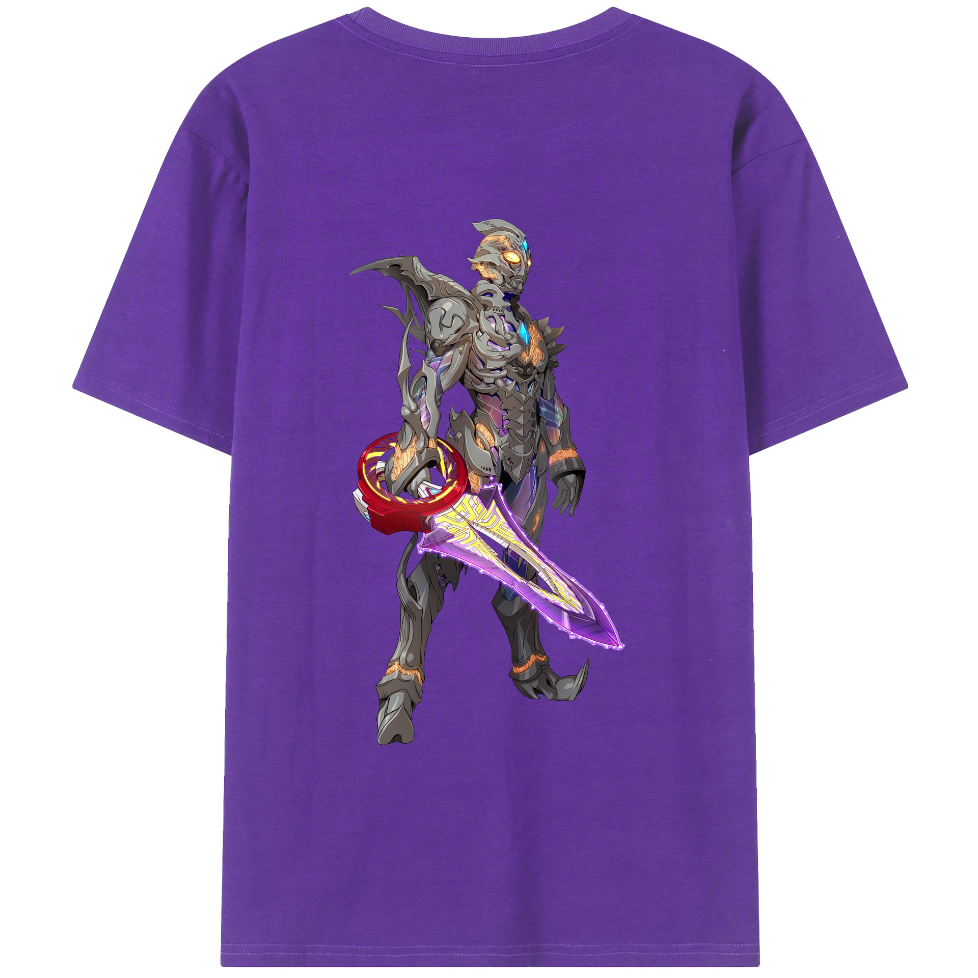 （画像用） ウルトラマン Ultraman 綿100％ メンズ半袖Tシャツ（バックプリント） 通気性