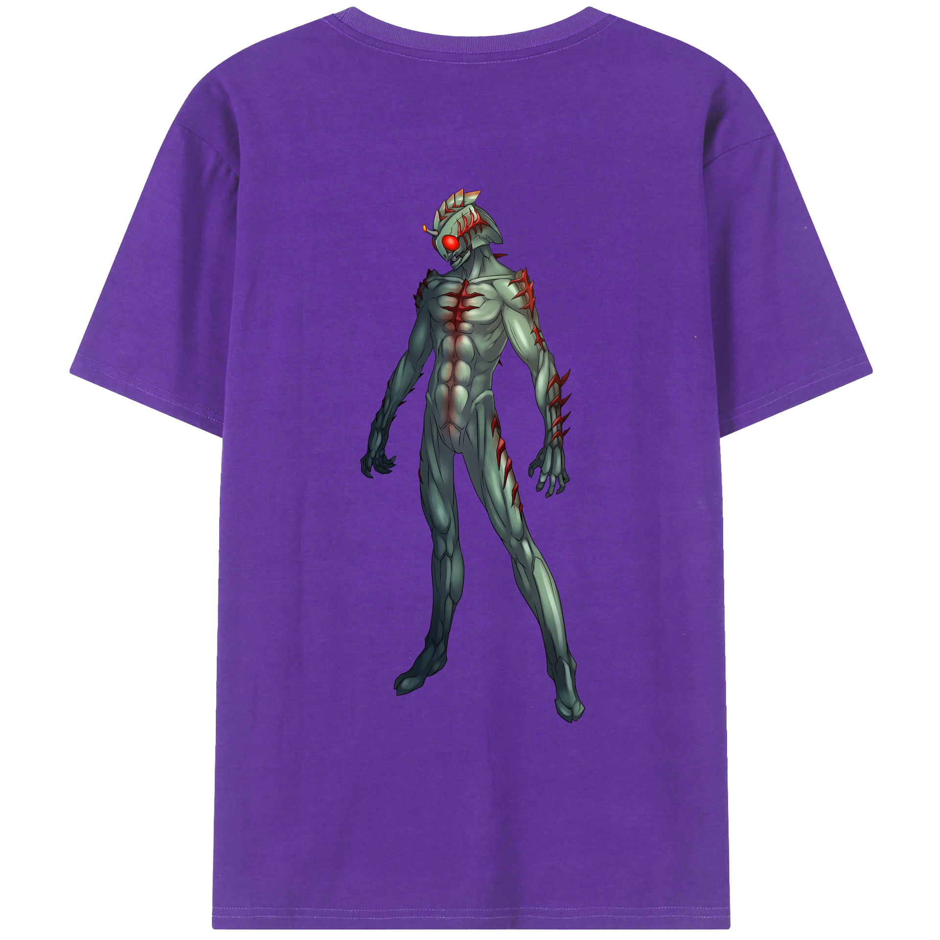 （画像用） ウルトラマン Ultraman 綿100％ メンズ半袖Tシャツ（バックプリント） 通気性