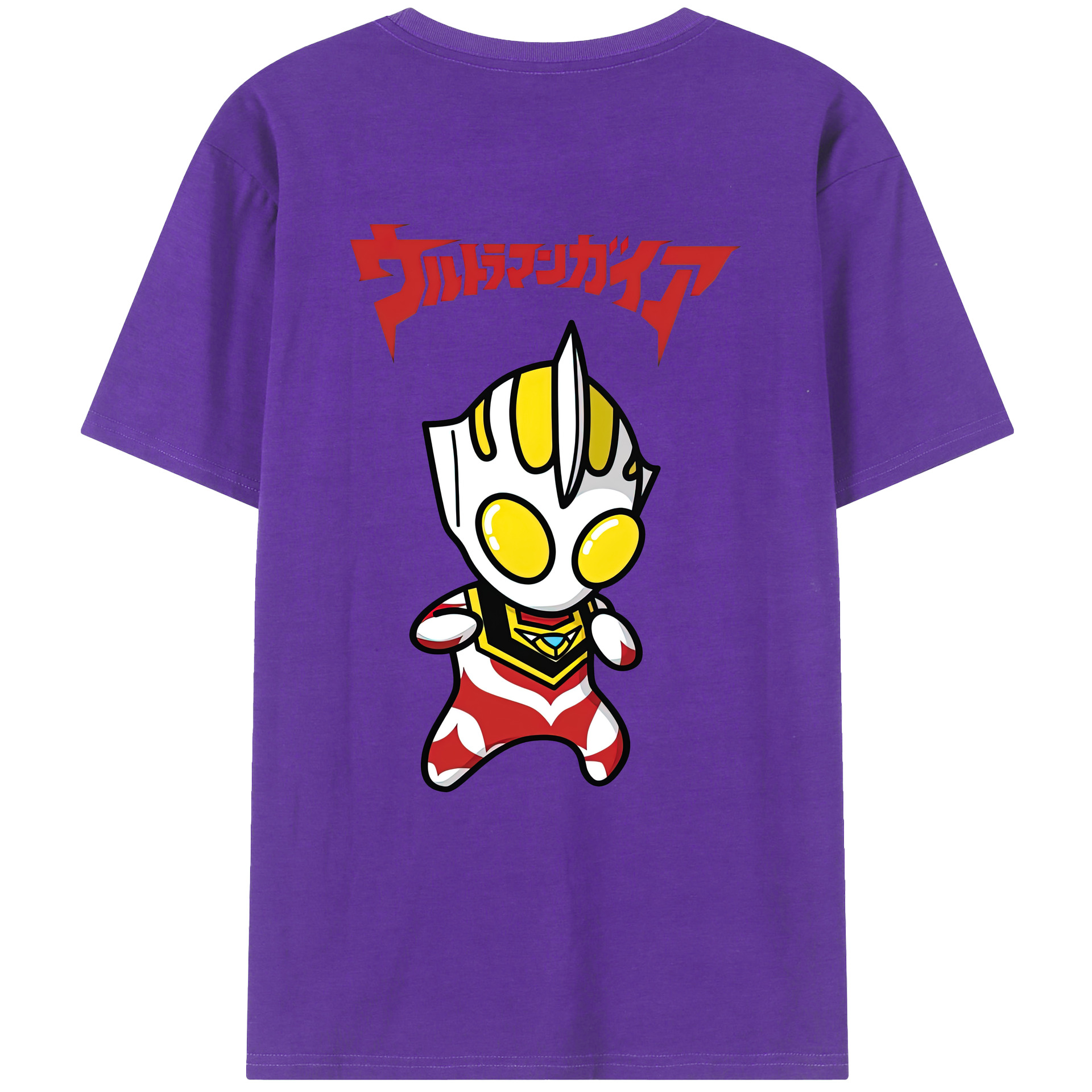 （画像用） ウルトラマン Ultraman 綿100％ メンズ半袖Tシャツ（バックプリント） 通気性