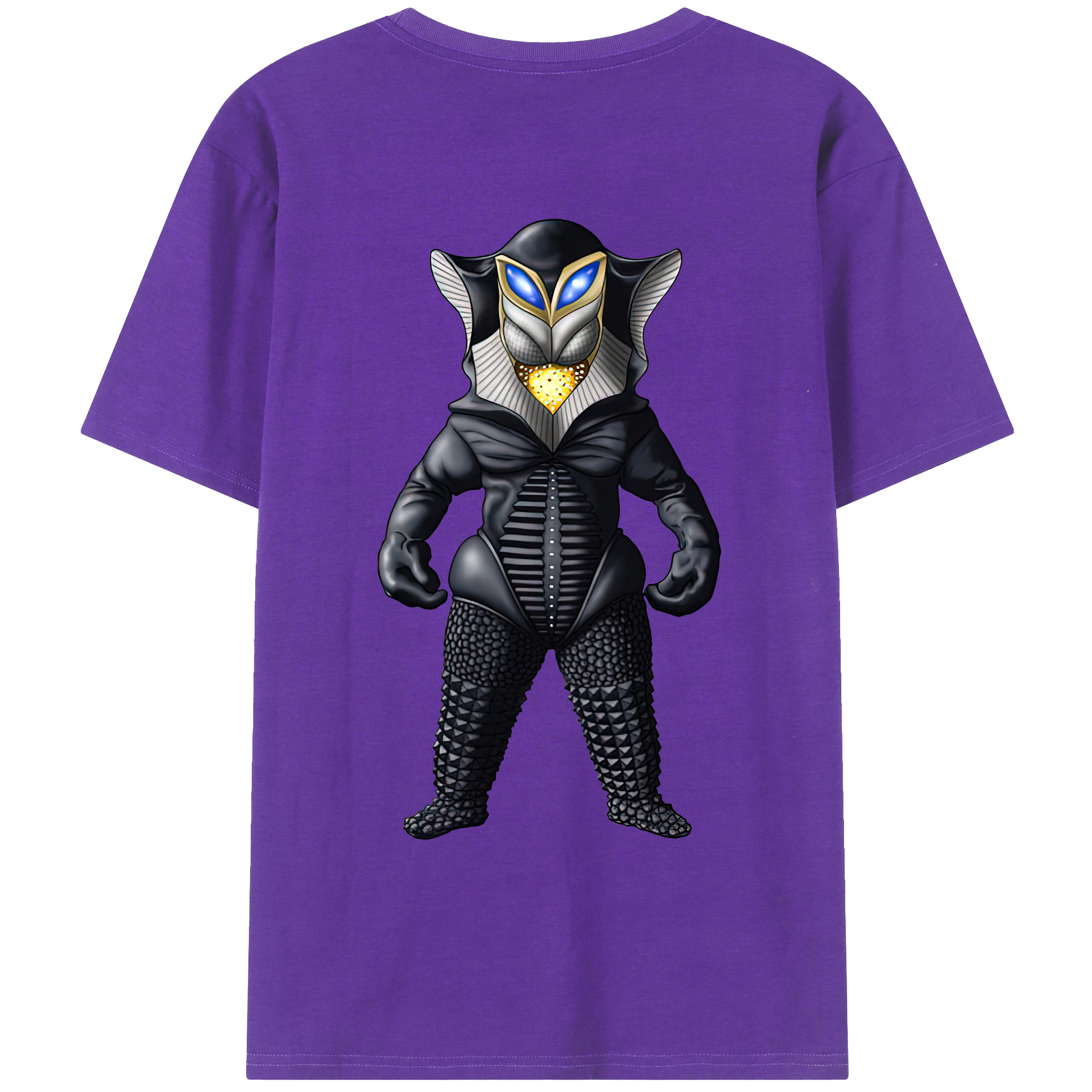 （画像用） ウルトラマン Ultraman 綿100％ メンズ半袖Tシャツ（バックプリント） 通気性