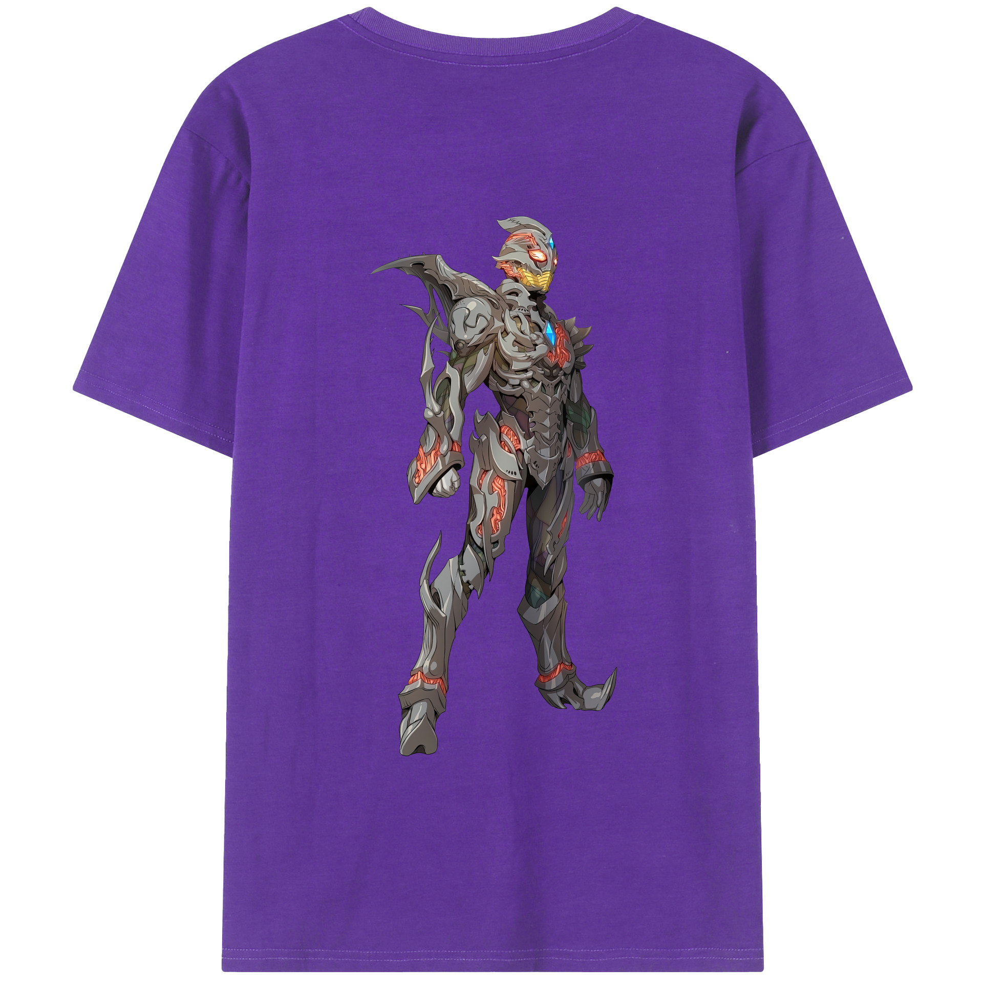 （画像用） ウルトラマン Ultraman 綿100％ メンズ半袖Tシャツ（バックプリント） 通気性