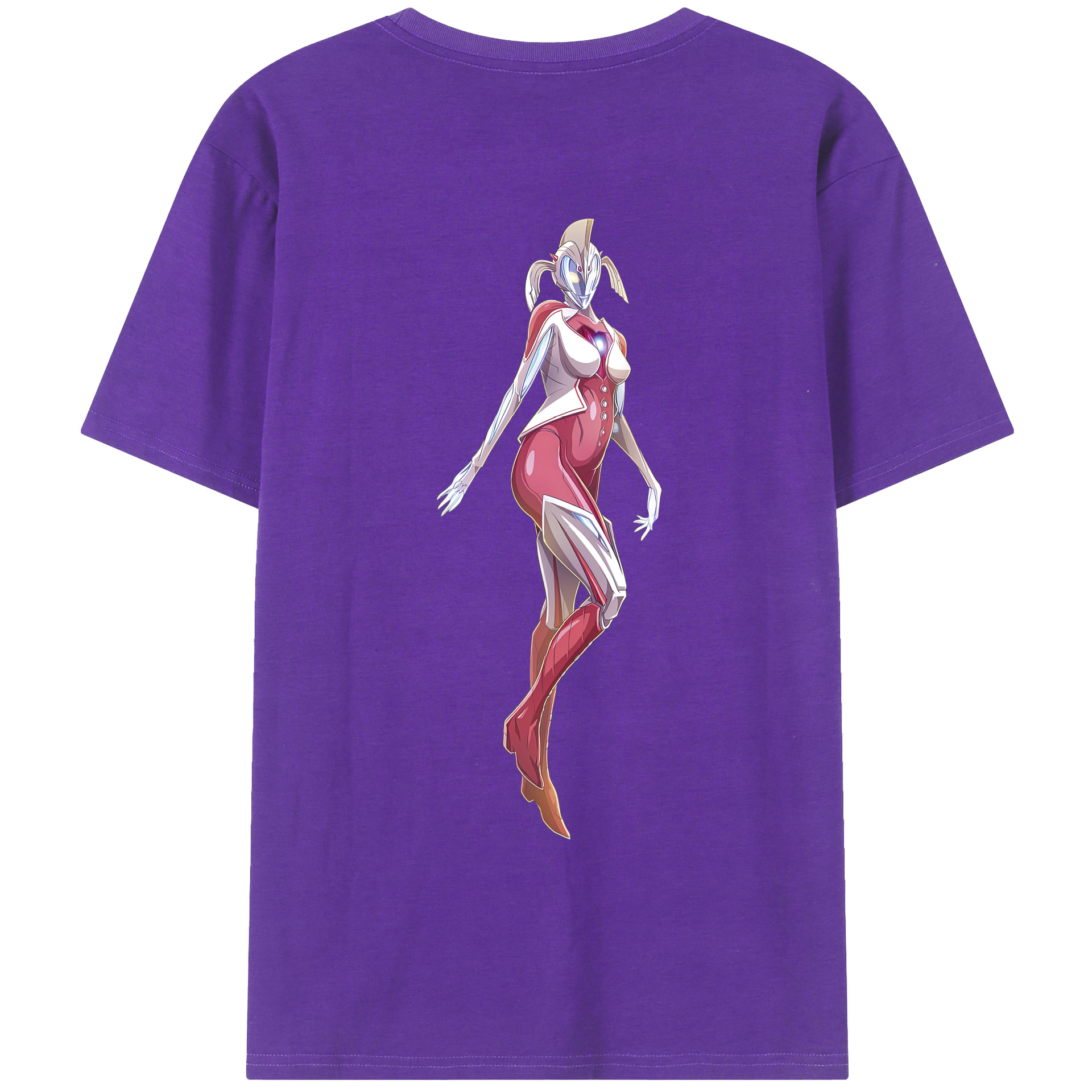 （画像用） ウルトラマン Ultraman 綿100％ メンズ半袖Tシャツ（バックプリント） 通気性
