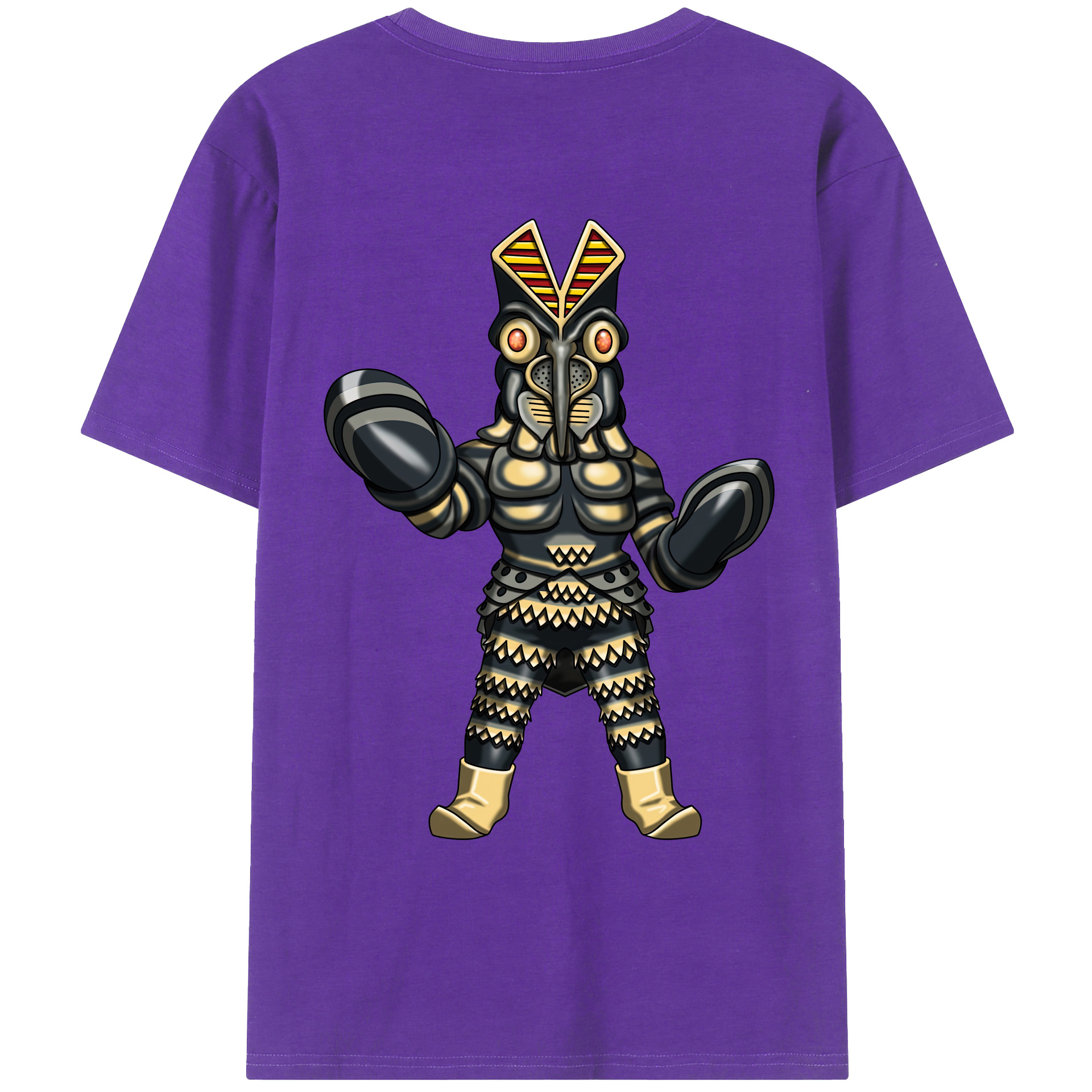 （画像用） ウルトラマン Ultraman 綿100％ メンズ半袖Tシャツ（バックプリント） 通気性