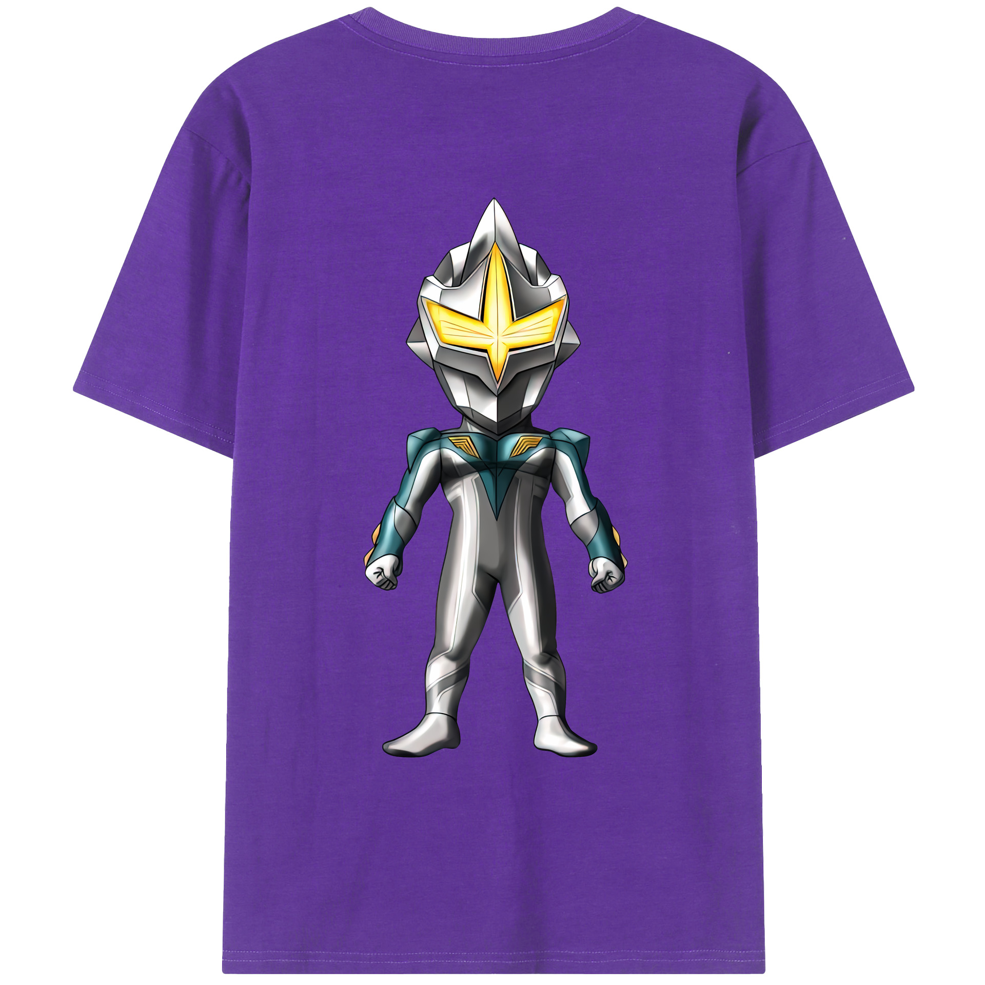 （画像用） ウルトラマン Ultraman 綿100％ メンズ半袖Tシャツ（バックプリント） 通気性