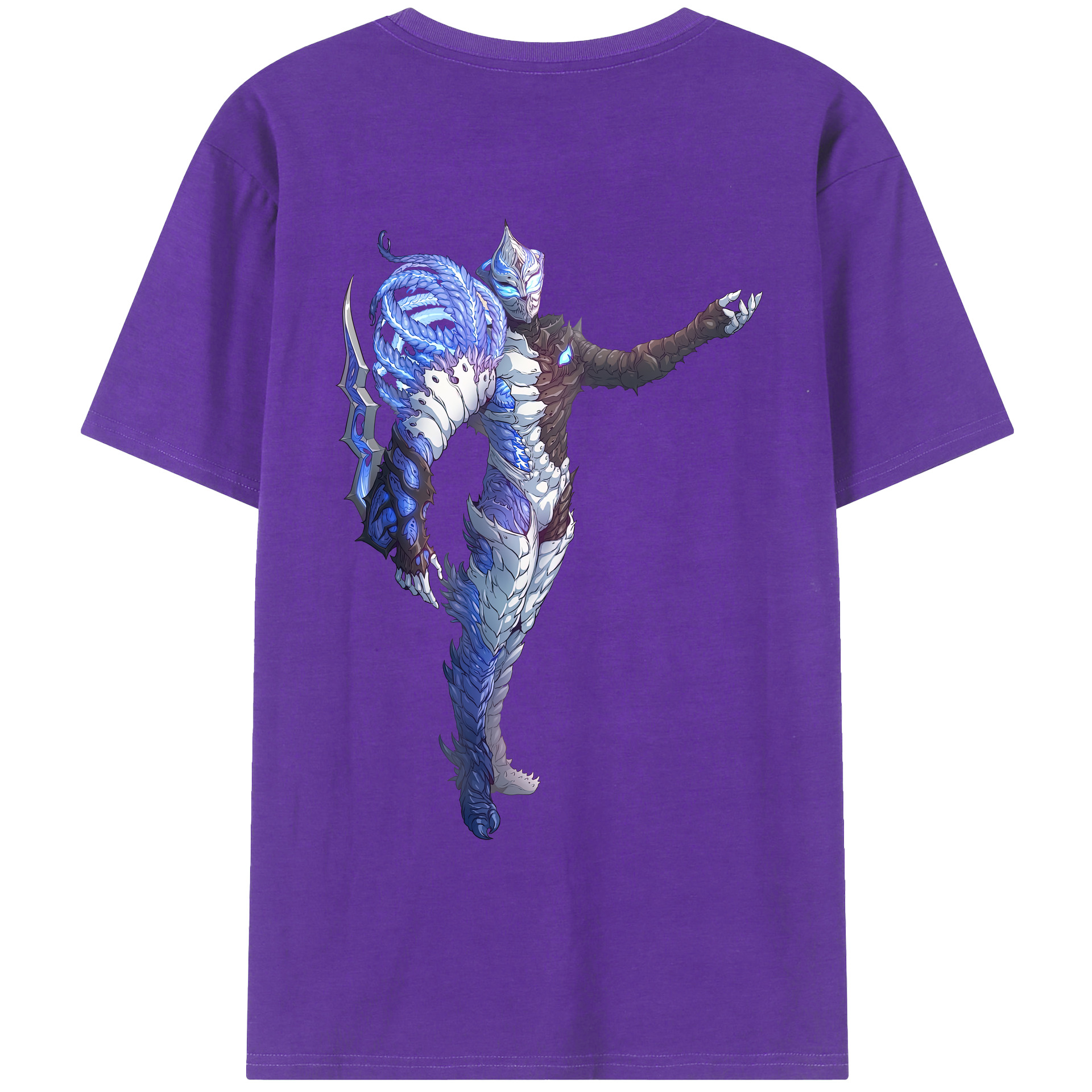 （画像用） ウルトラマン Ultraman 綿100％ メンズ半袖Tシャツ（バックプリント） 通気性