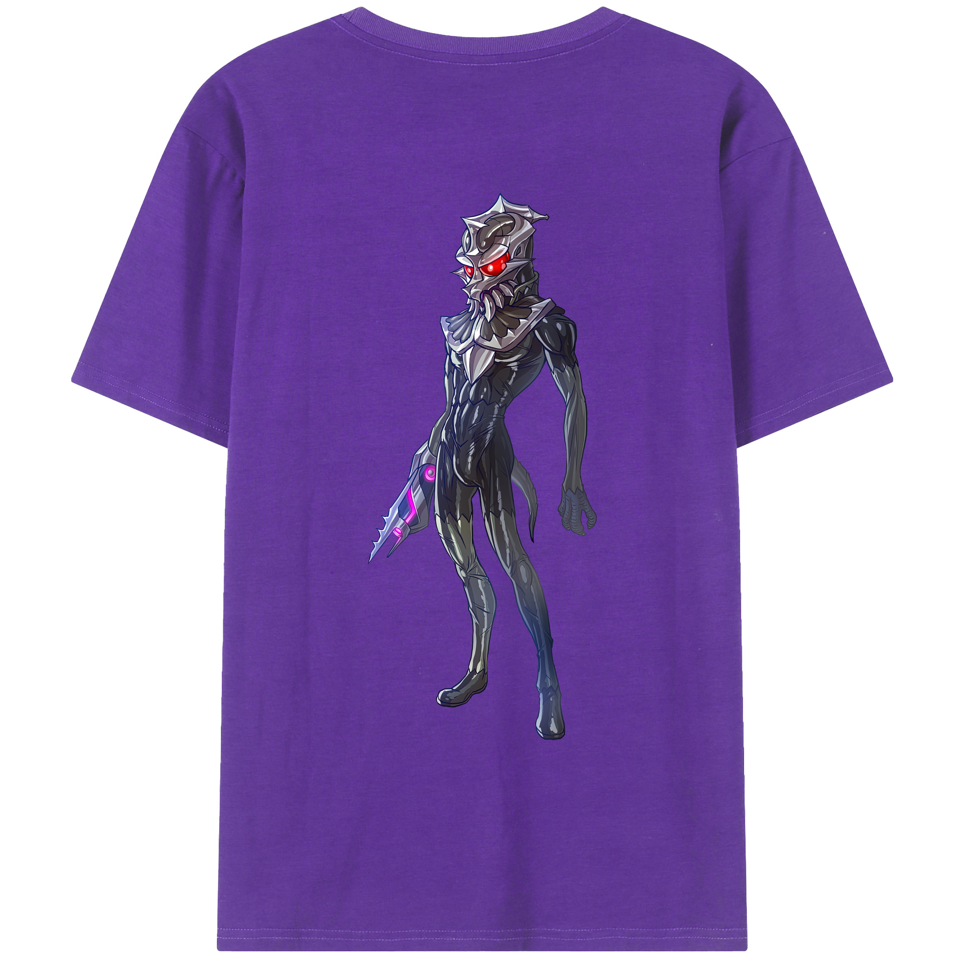 （画像用） ウルトラマン Ultraman 綿100％ メンズ半袖Tシャツ（バックプリント） 通気性
