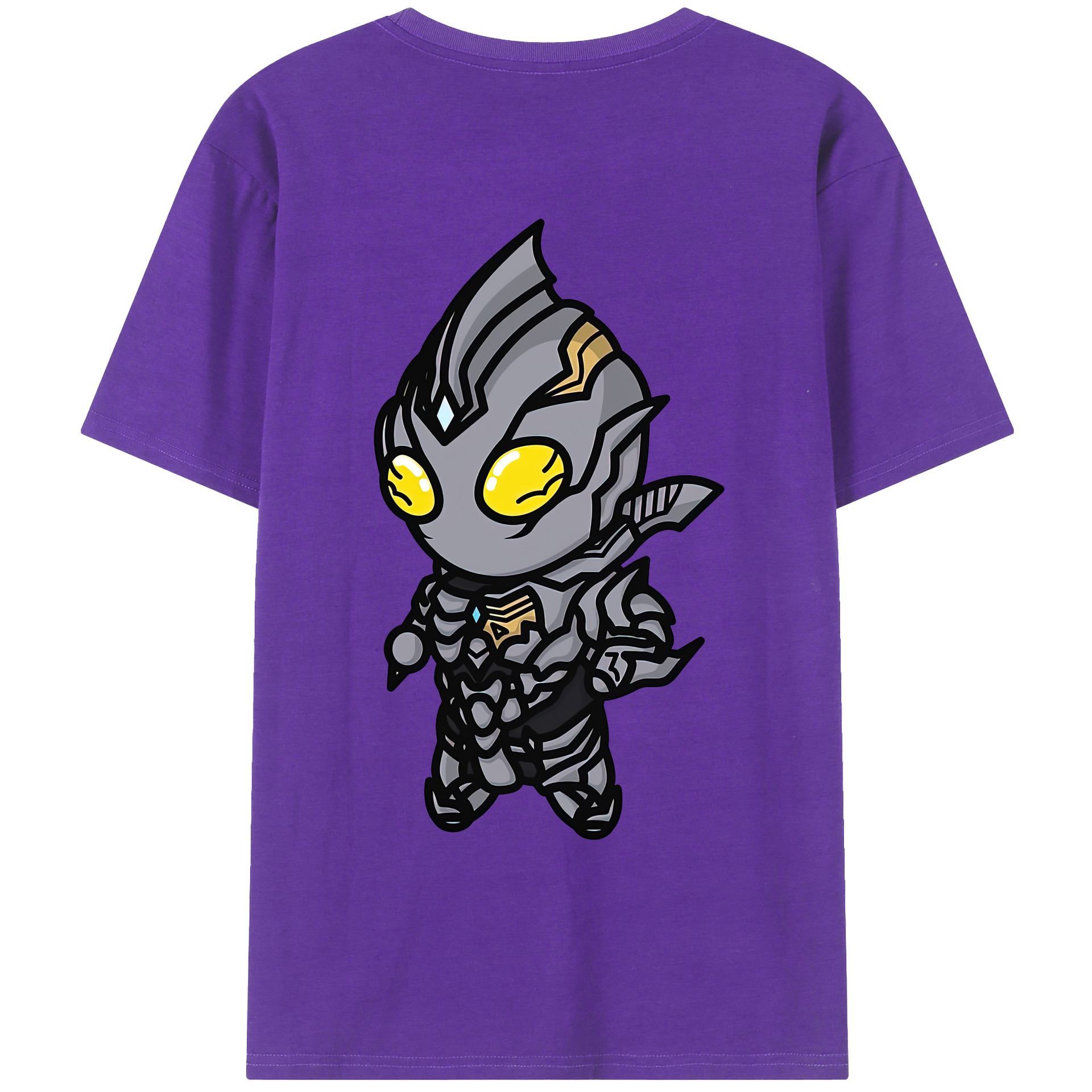（画像用） ウルトラマン Ultraman 綿100％ メンズ半袖Tシャツ（バックプリント） 通気性