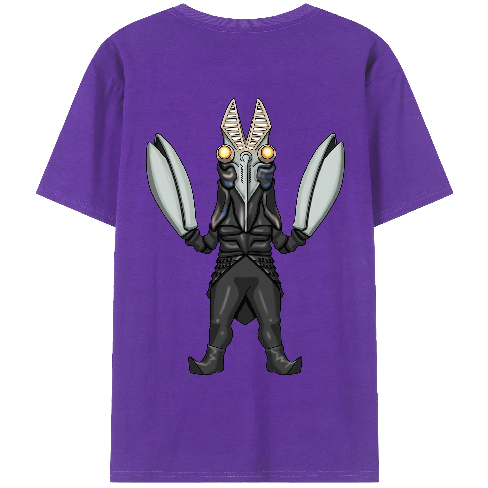 （画像用） ウルトラマン Ultraman 綿100％ メンズ半袖Tシャツ（バックプリント） 通気性