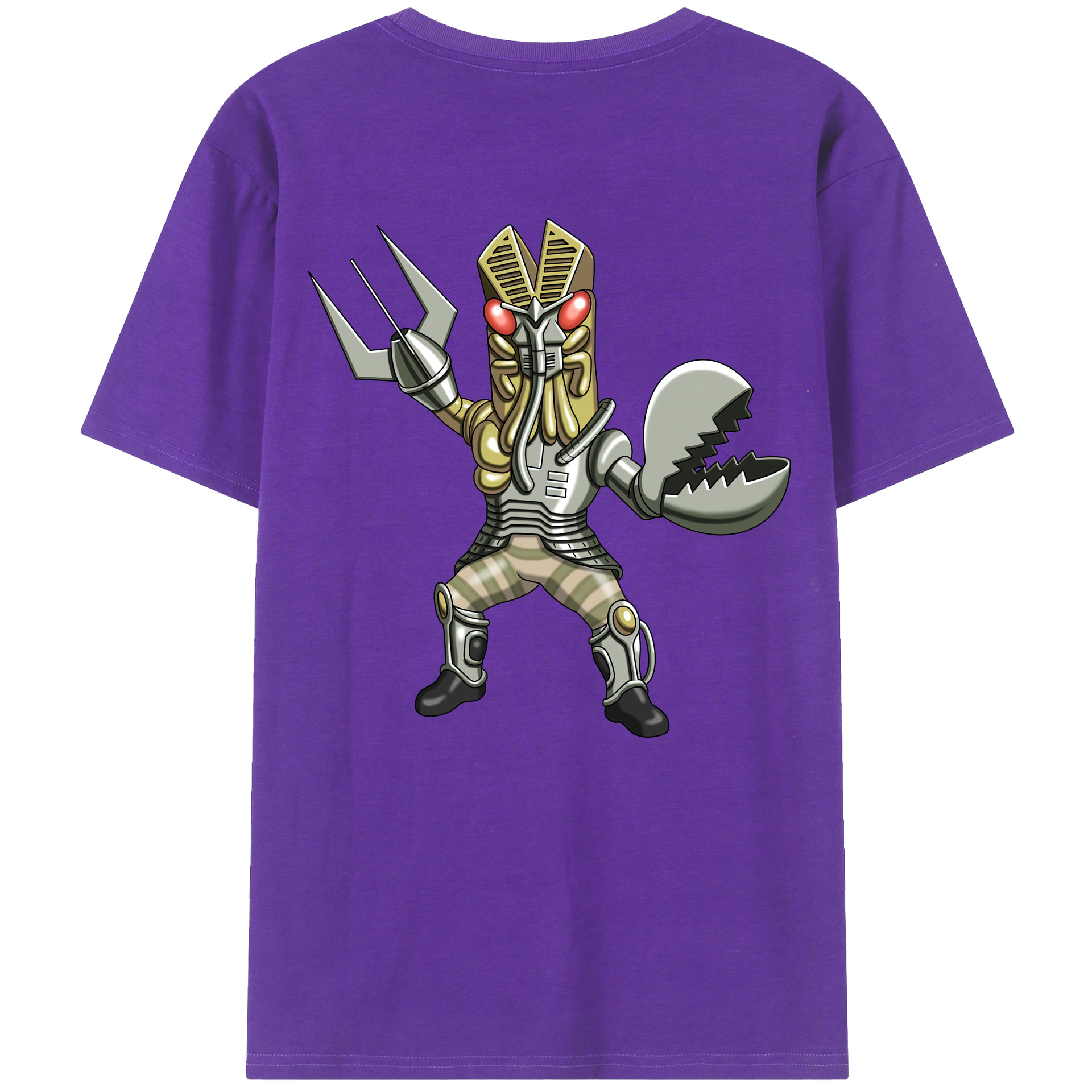 （画像用） ウルトラマン Ultraman 綿100％ メンズ半袖Tシャツ（バックプリント） 通気性