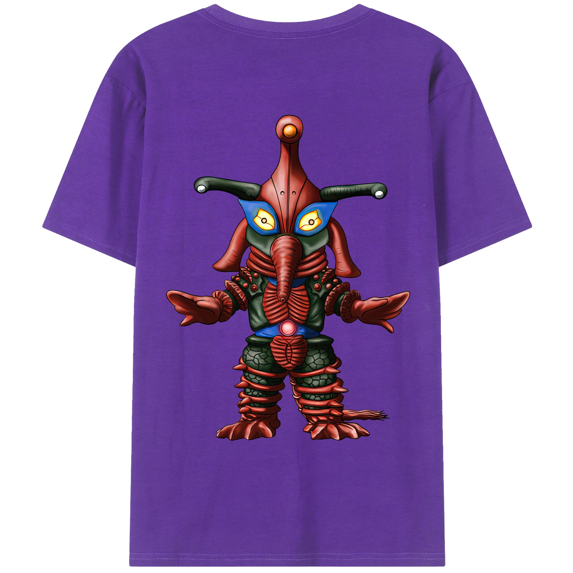（画像用） ウルトラマン Ultraman 綿100％ メンズ半袖Tシャツ（バックプリント） 通気性