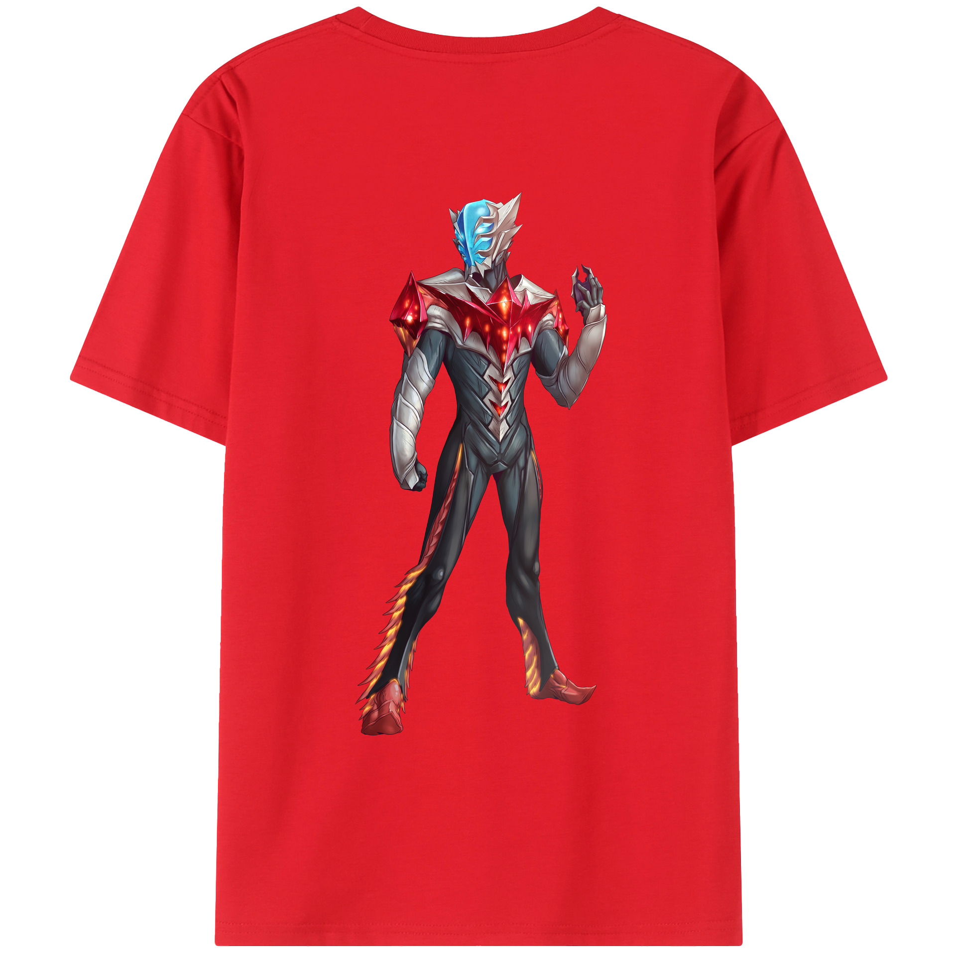 （画像用） ウルトラマン Ultraman 綿100％ メンズ半袖Tシャツ（バックプリント） 通気性