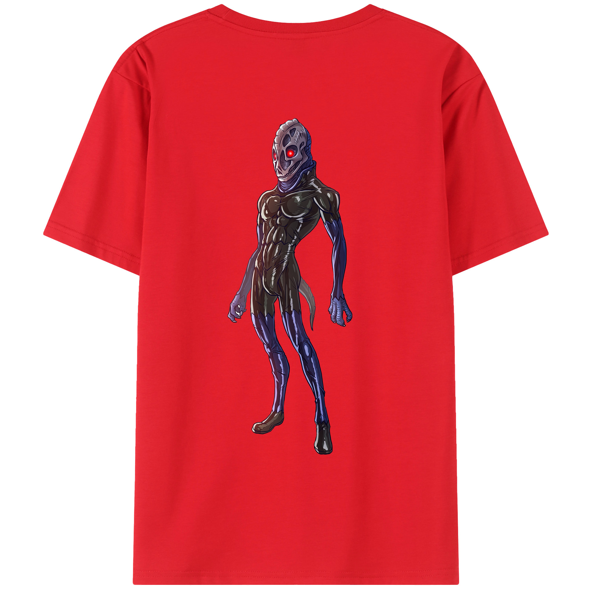 （画像用） ウルトラマン Ultraman 綿100％ メンズ半袖Tシャツ（バックプリント） 通気性