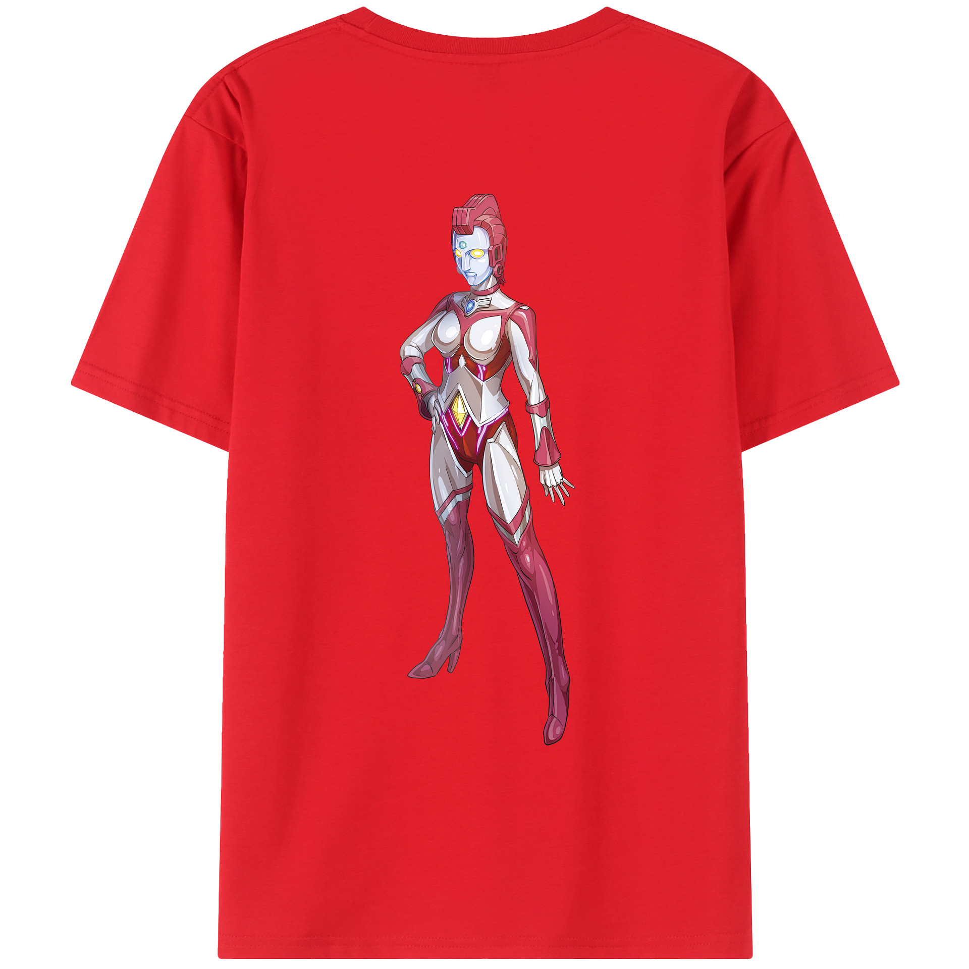 （画像用） ウルトラマン Ultraman 綿100％ メンズ半袖Tシャツ（バックプリント） 通気性