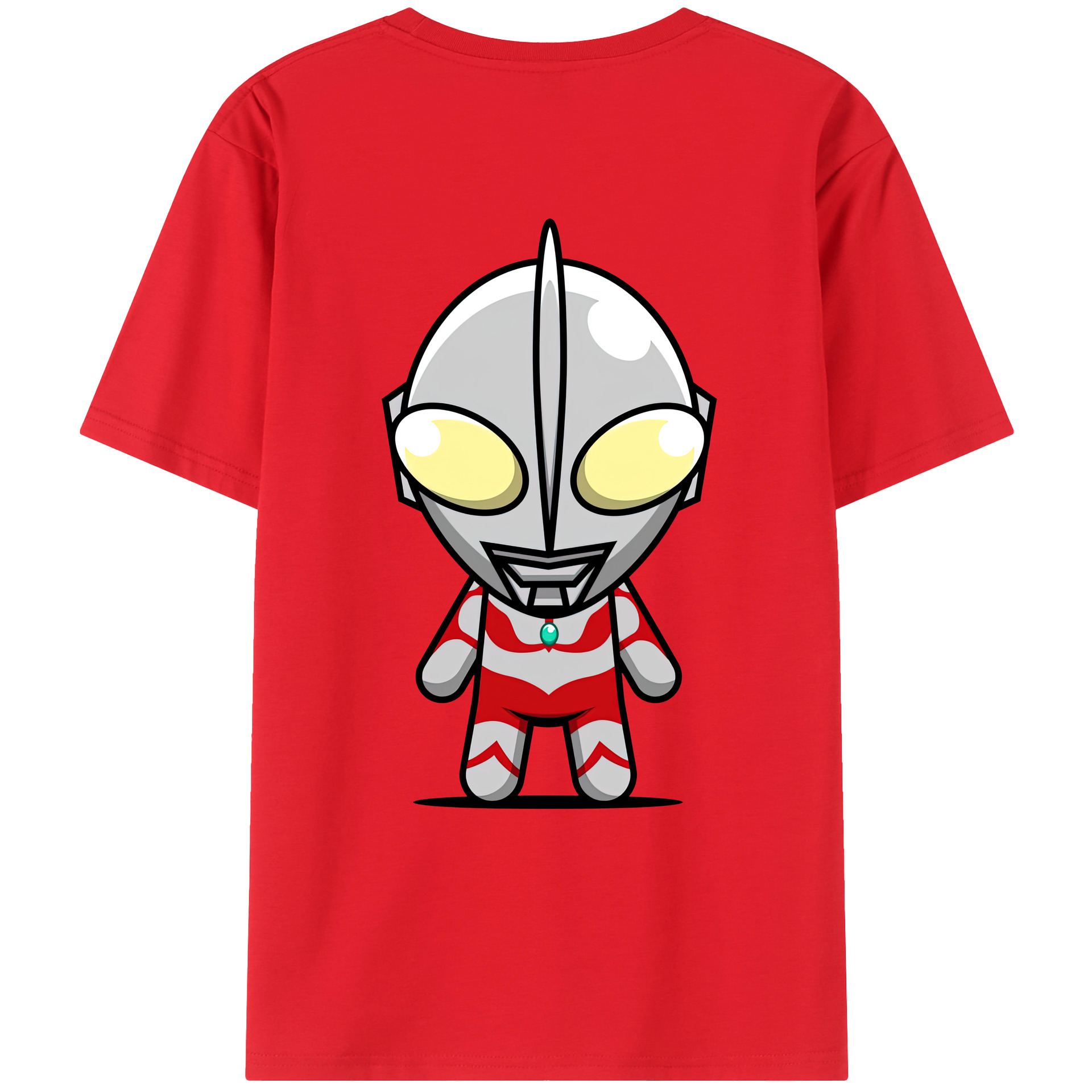 （画像用） ウルトラマン Ultraman 綿100％ メンズ半袖Tシャツ（バックプリント） 通気性